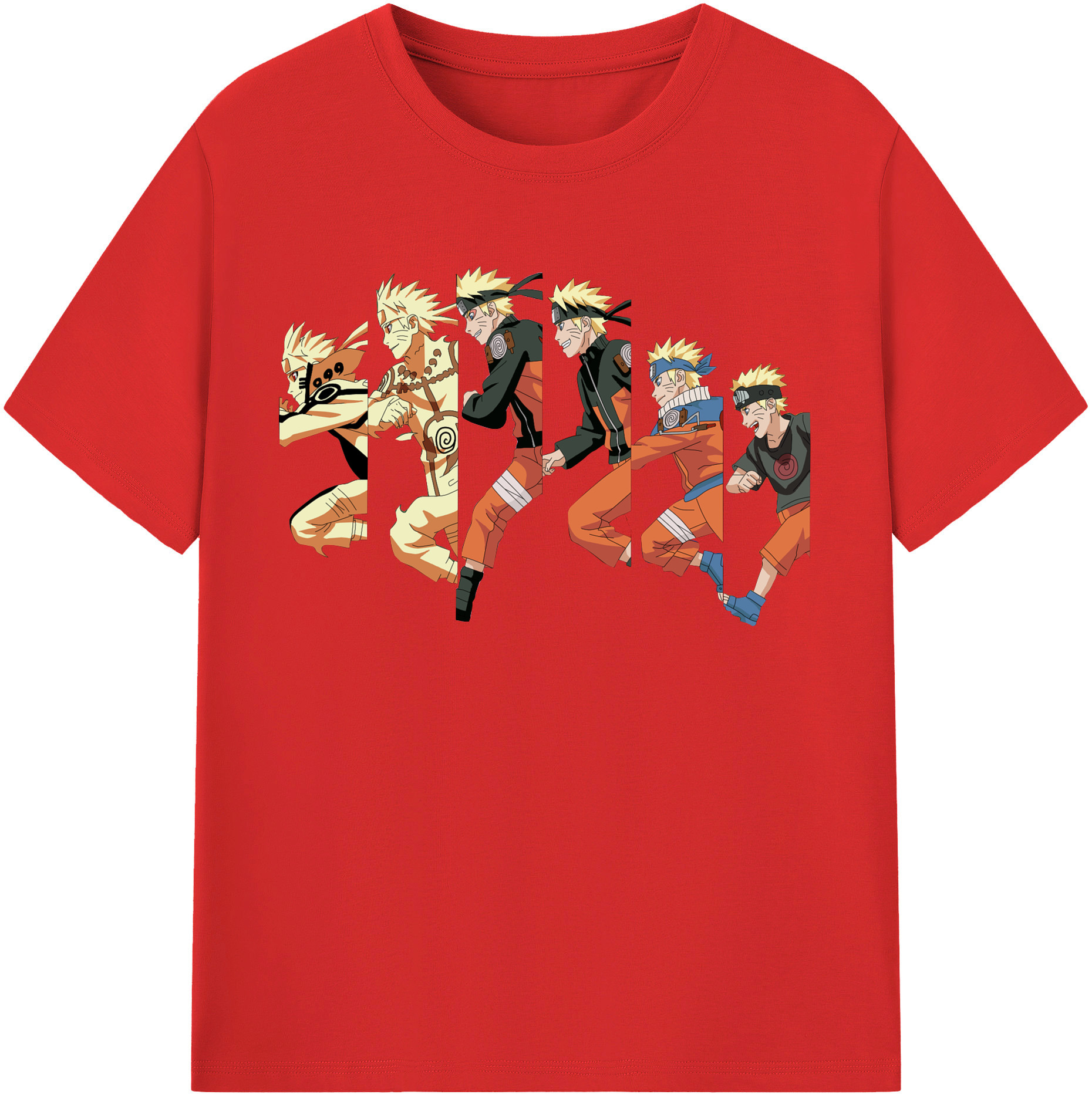（画像用） NARUTO -ナルト- うずまき ナルト Uzumaki Naruto レディースカジュアルプリントTシャツ（綿100％）