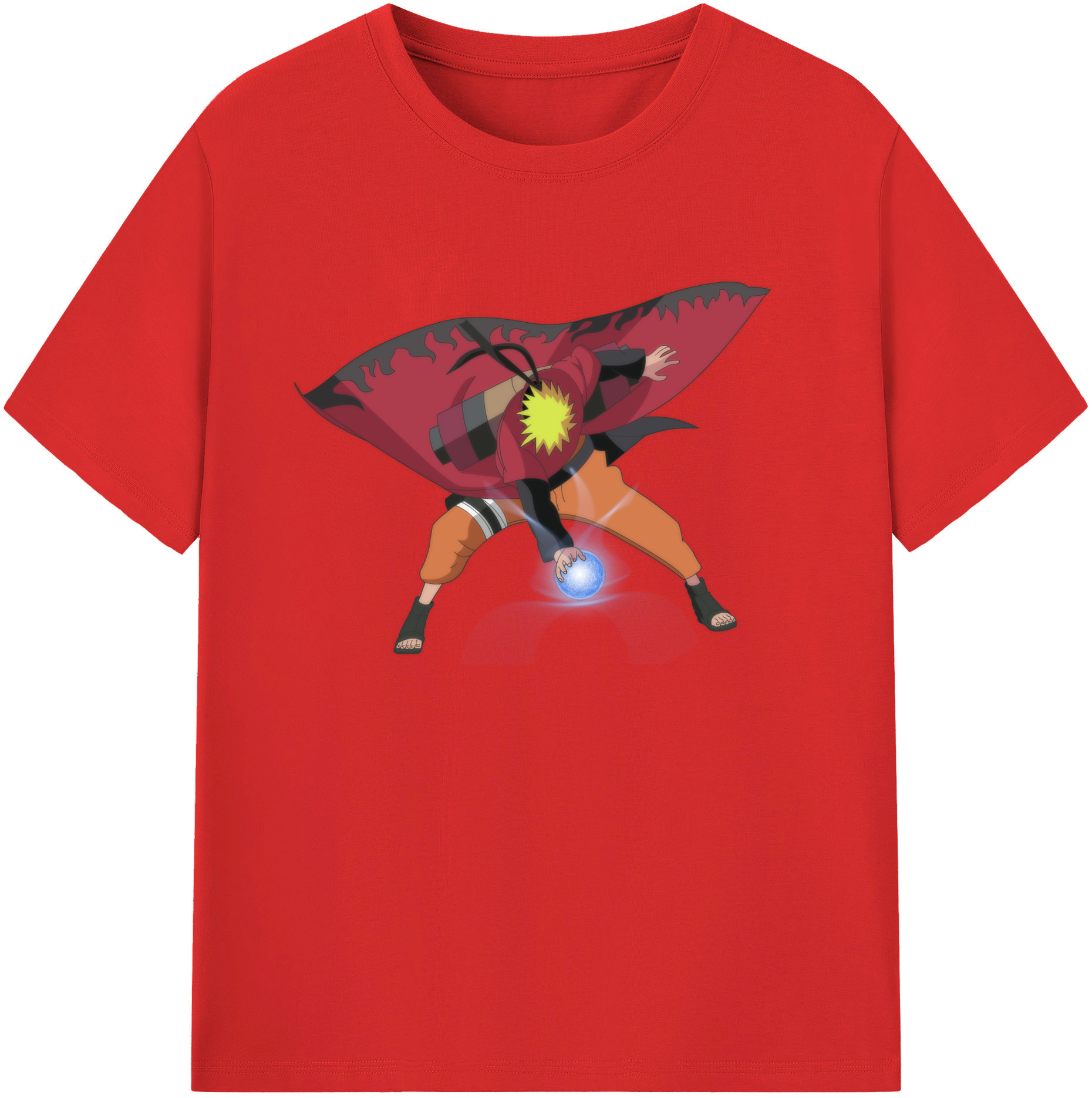 （画像用） NARUTO -ナルト- うずまき ナルト Uzumaki Naruto レディースカジュアルプリントTシャツ（綿100％）