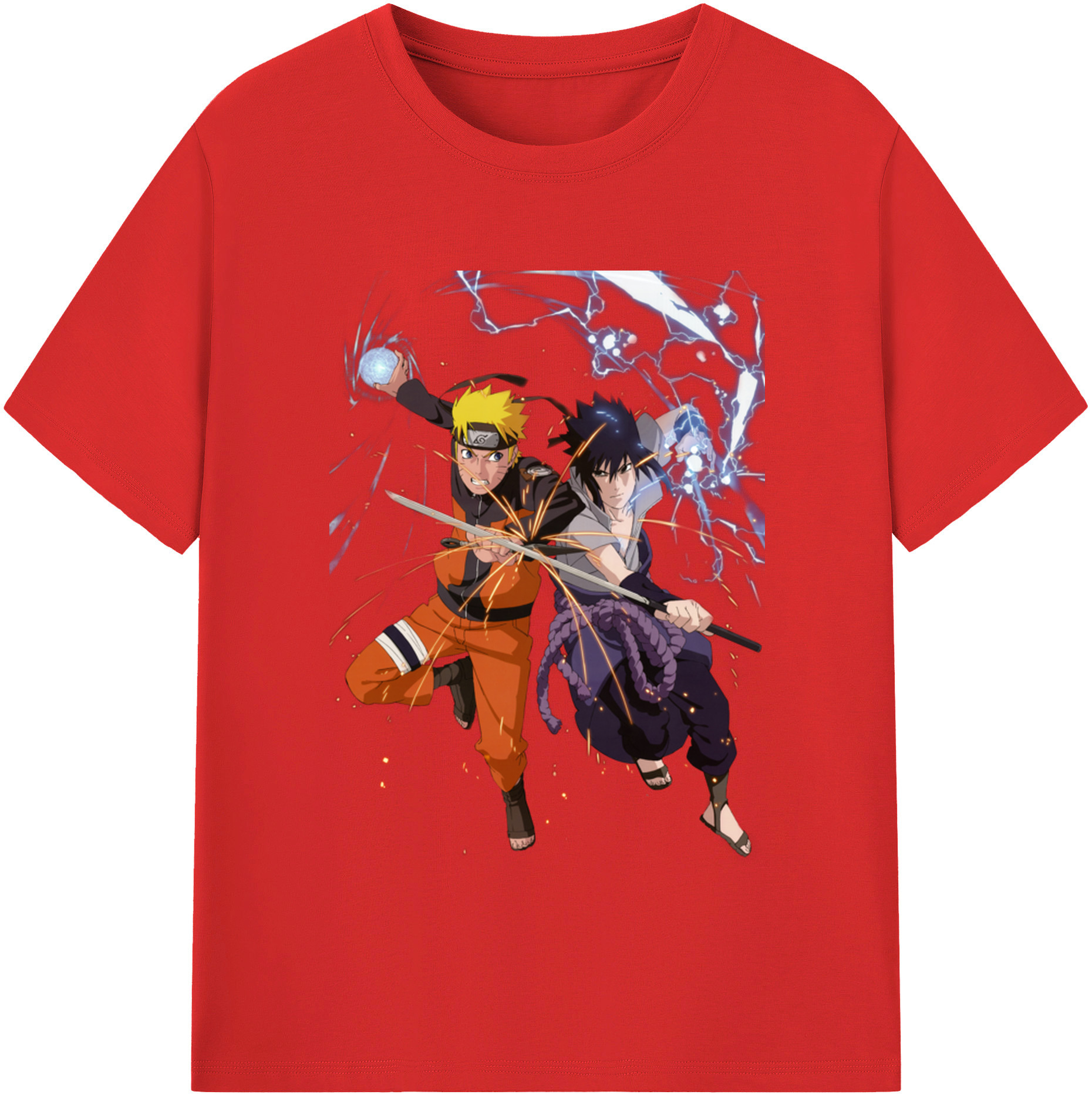 （画像用） NARUTO -ナルト- うずまき ナルト Uzumaki Naruto レディースカジュアルプリントTシャツ（綿100％）