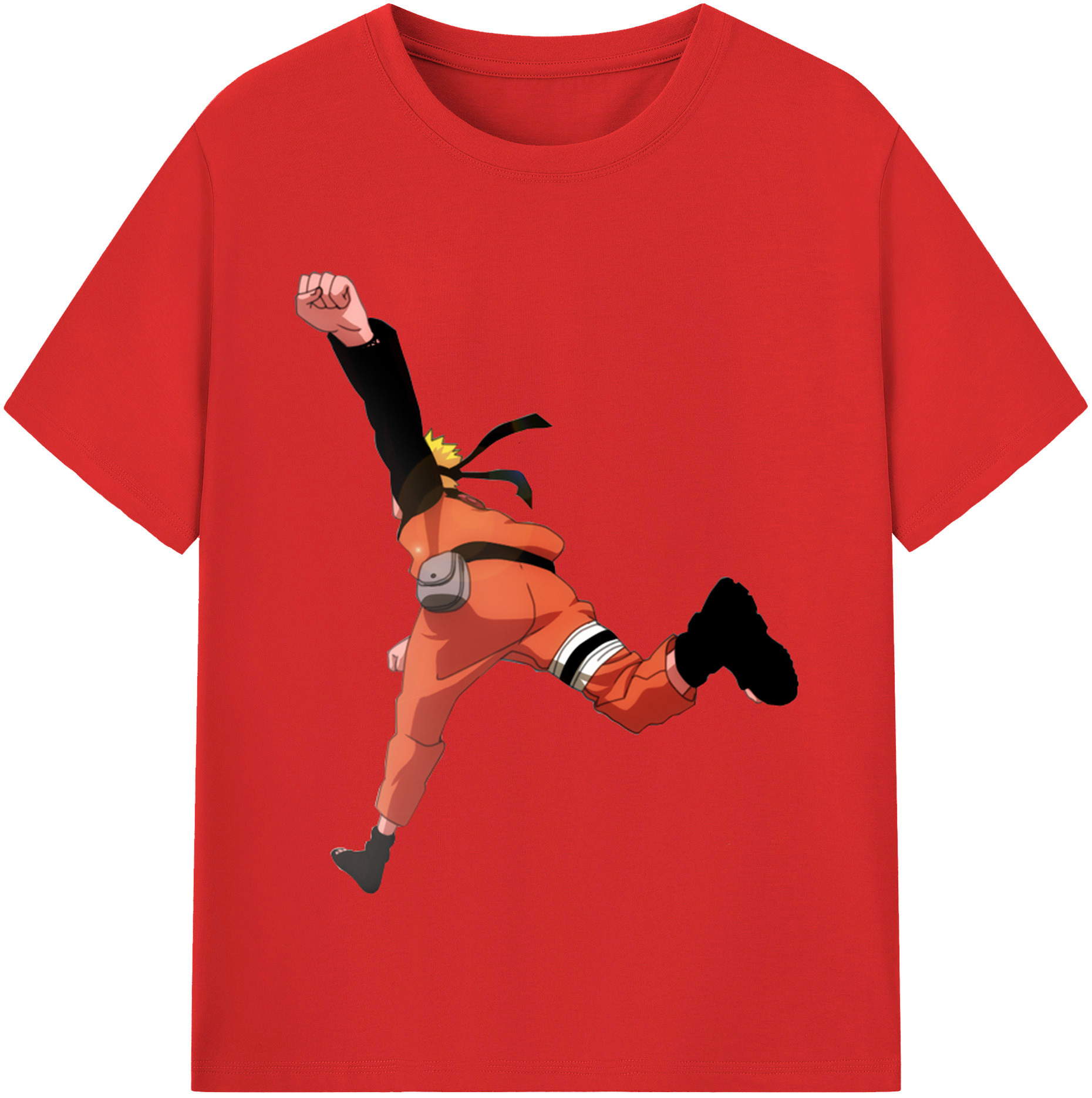 （画像用） NARUTO -ナルト- うずまき ナルト Uzumaki Naruto レディースカジュアルプリントTシャツ（綿100％）