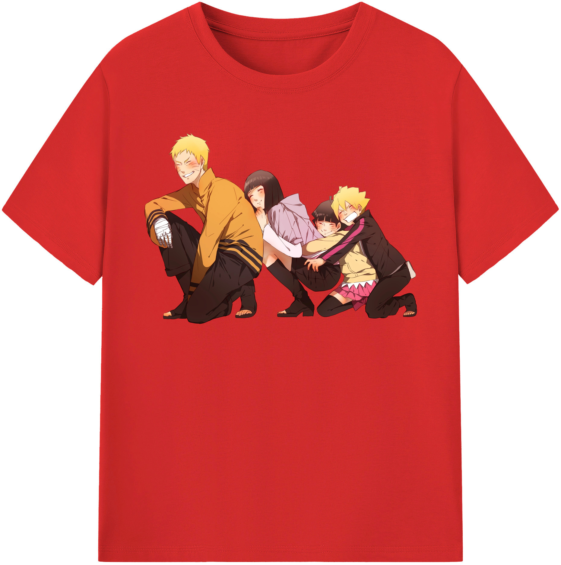 （画像用） NARUTO -ナルト- うずまき ナルト Uzumaki Naruto レディースカジュアルプリントTシャツ（綿100％）