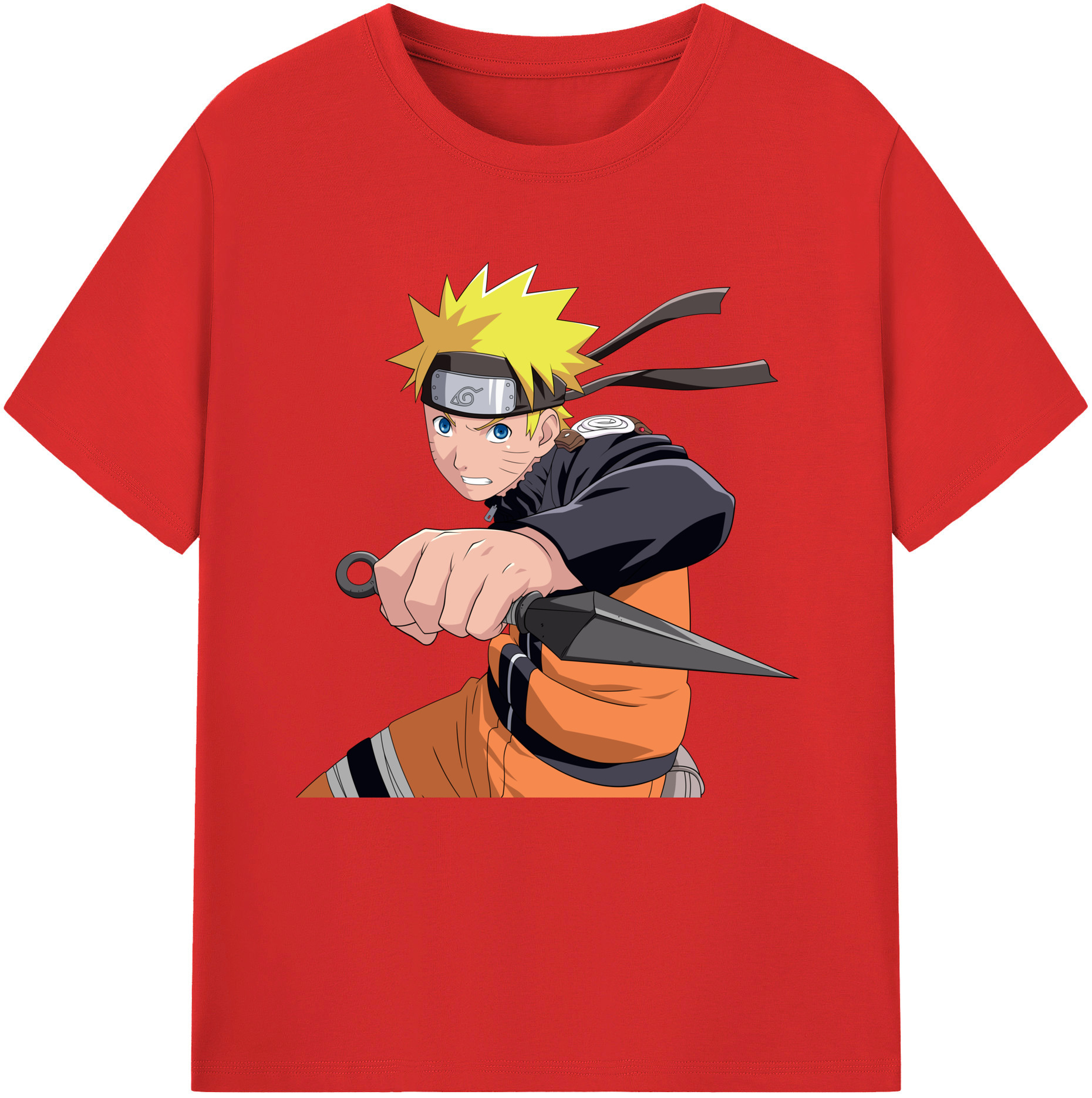 （画像用） NARUTO -ナルト- うずまき ナルト Uzumaki Naruto レディースカジュアルプリントTシャツ（綿100％）