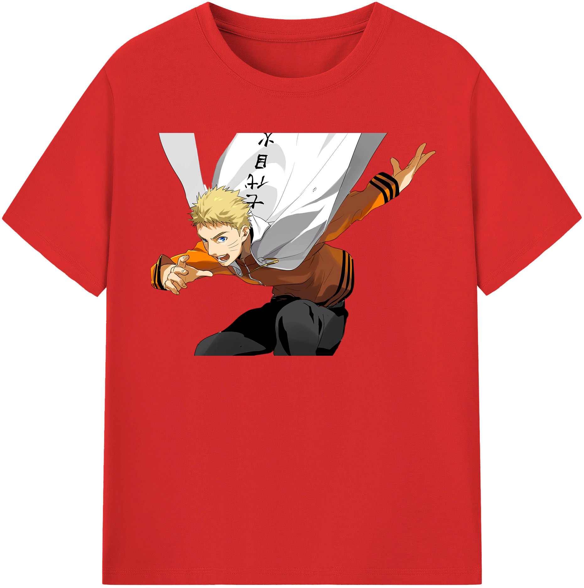 （画像用） NARUTO -ナルト- うずまき ナルト Uzumaki Naruto レディースカジュアルプリントTシャツ（綿100％）