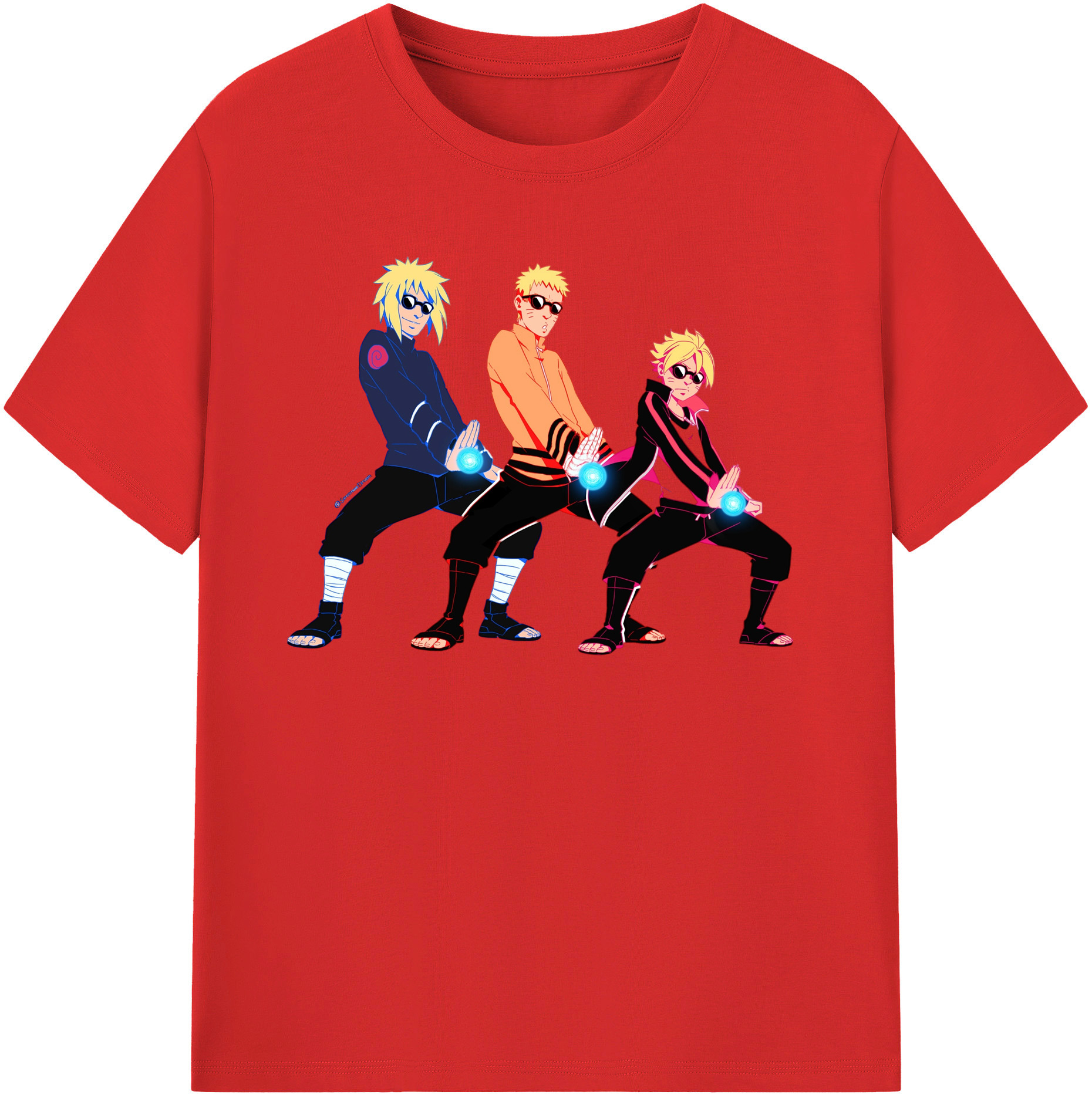 （画像用） NARUTO -ナルト- うずまき ナルト Uzumaki Naruto レディースカジュアルプリントTシャツ（綿100％）