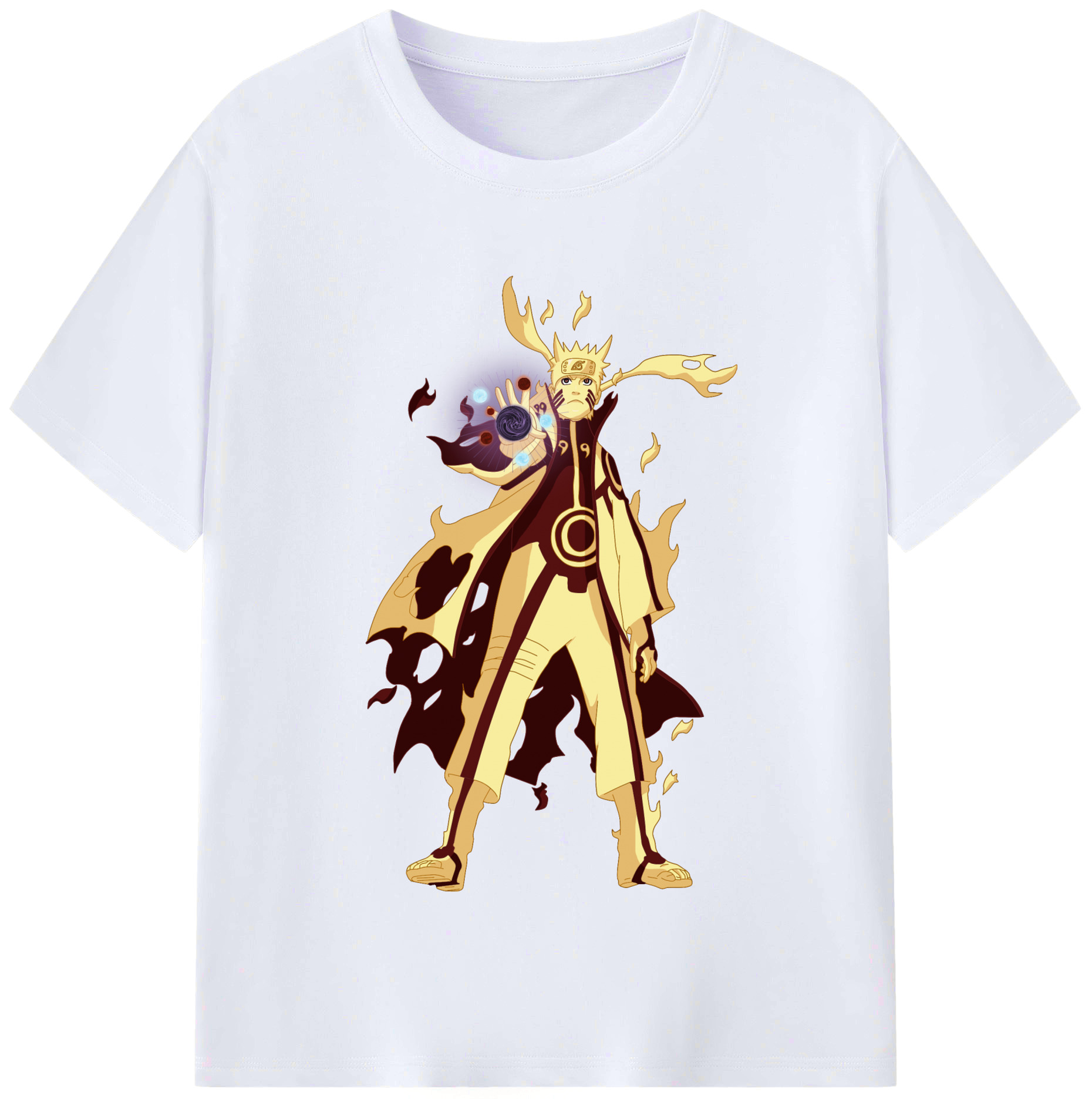 （画像用） NARUTO -ナルト- うずまき ナルト Uzumaki Naruto レディースカジュアルプリントTシャツ（綿100％）