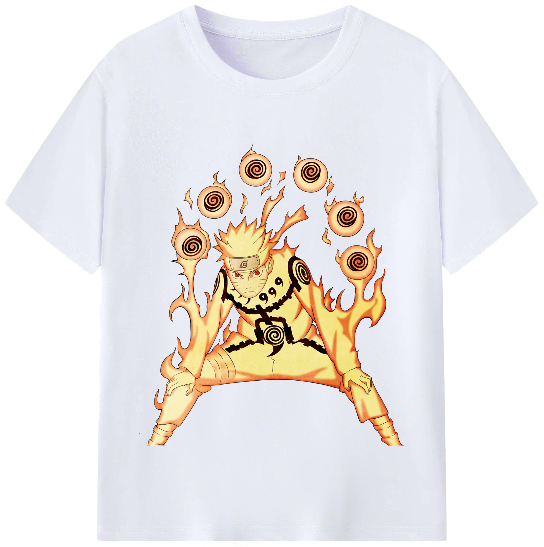 （画像用） NARUTO -ナルト- うずまき ナルト Uzumaki Naruto レディースカジュアルプリントTシャツ（綿100％）
