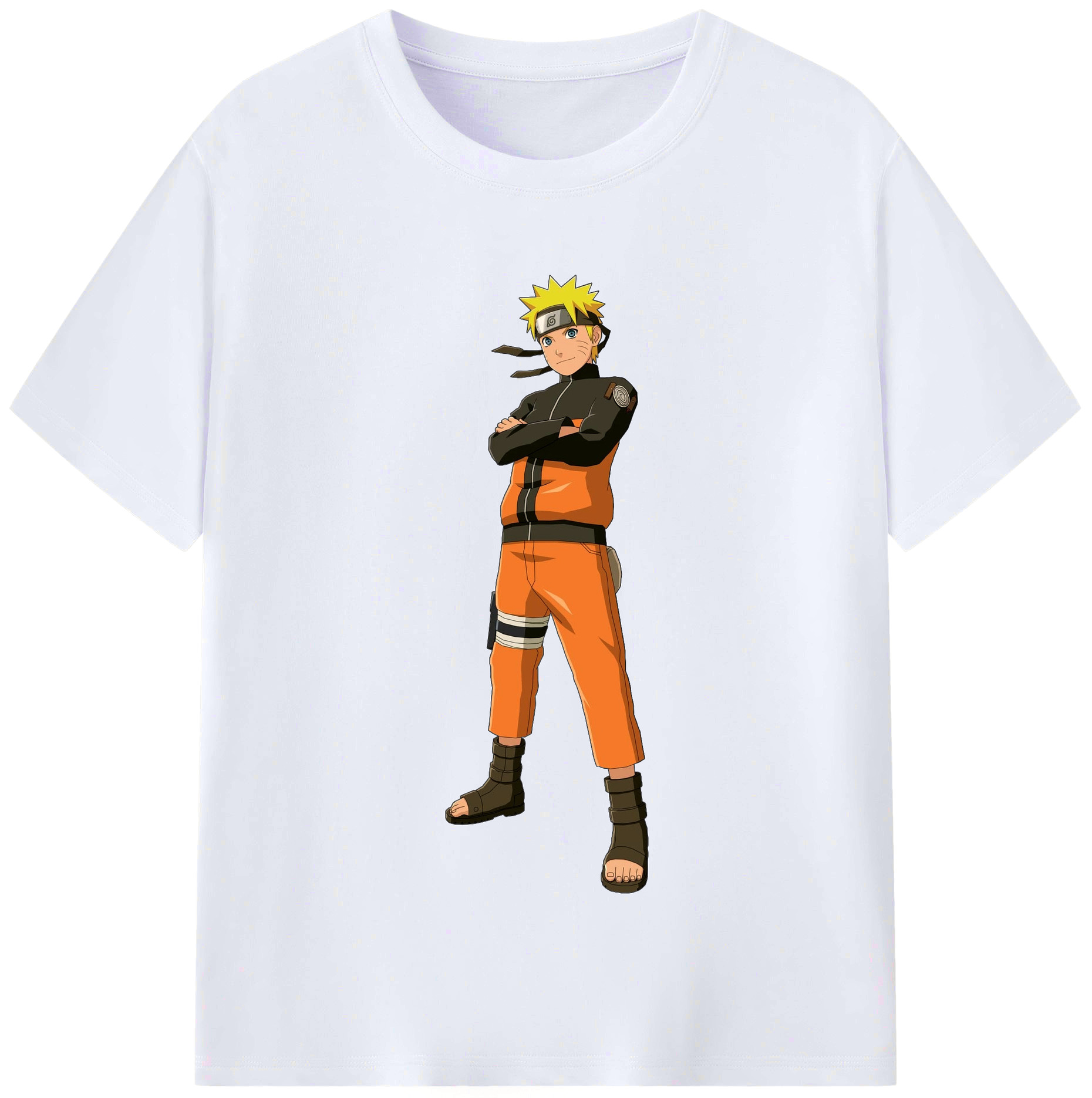 （画像用） NARUTO -ナルト- うずまき ナルト Uzumaki Naruto レディースカジュアルプリントTシャツ（綿100％）