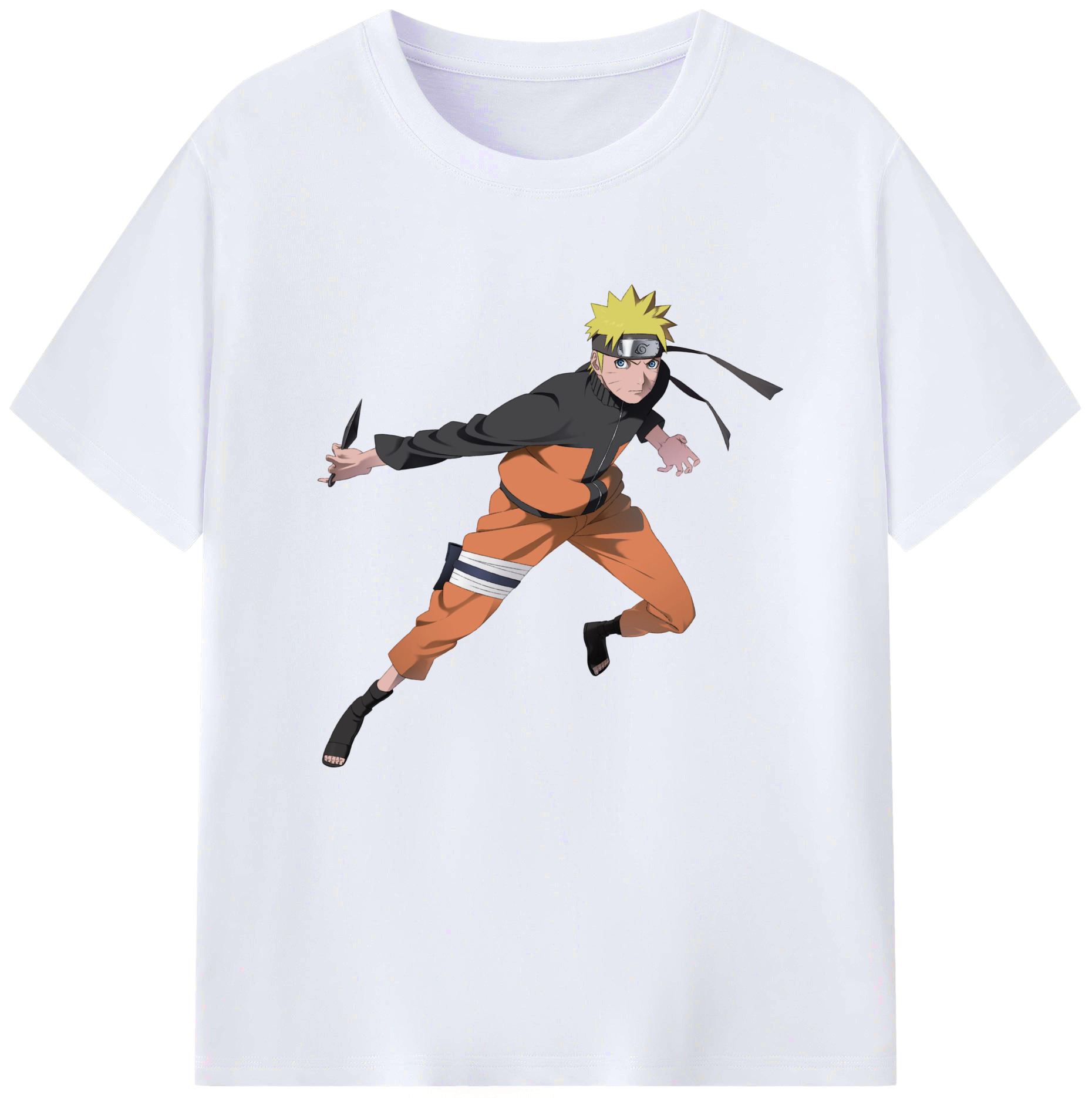 （画像用） NARUTO -ナルト- うずまき ナルト Uzumaki Naruto レディースカジュアルプリントTシャツ（綿100％）