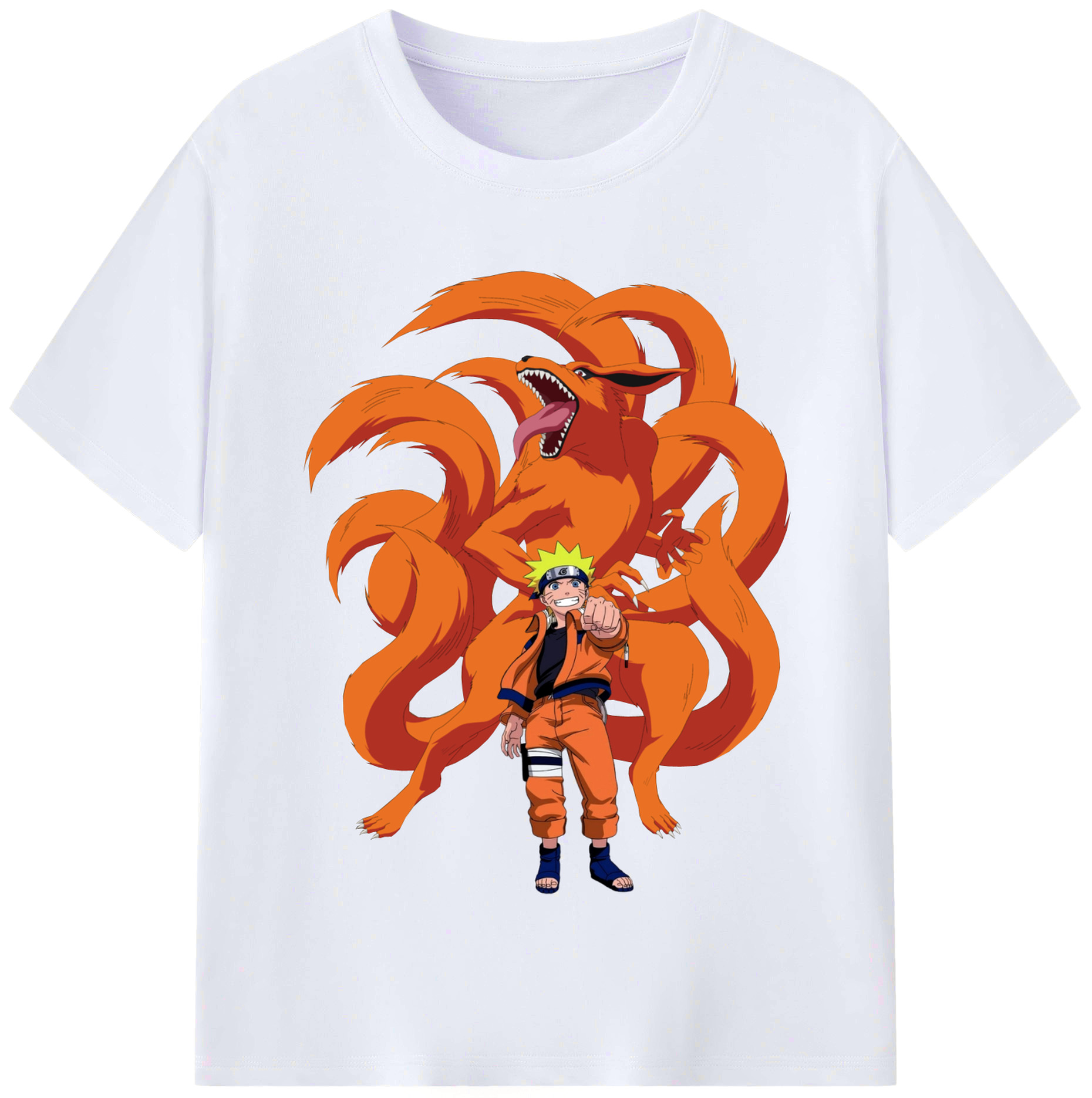 （画像用） NARUTO -ナルト- うずまき ナルト Uzumaki Naruto レディースカジュアルプリントTシャツ（綿100％）