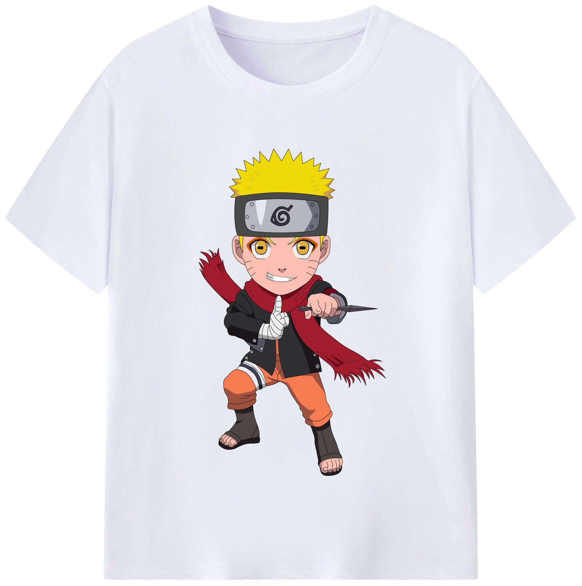 （画像用） NARUTO -ナルト- うずまき ナルト Uzumaki Naruto レディースカジュアルプリントTシャツ（綿100％）