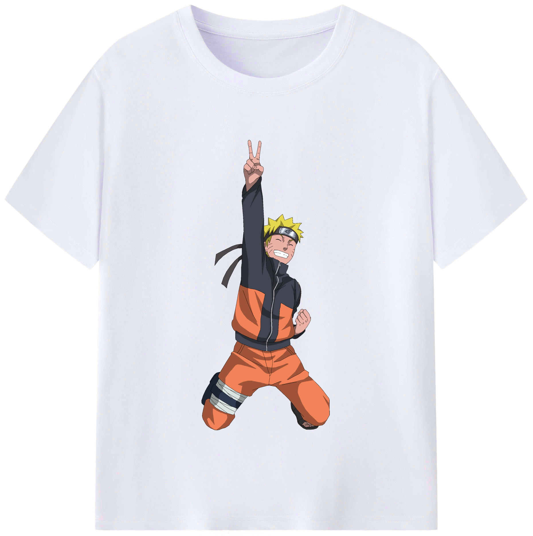（画像用） NARUTO -ナルト- うずまき ナルト Uzumaki Naruto レディースカジュアルプリントTシャツ（綿100％）