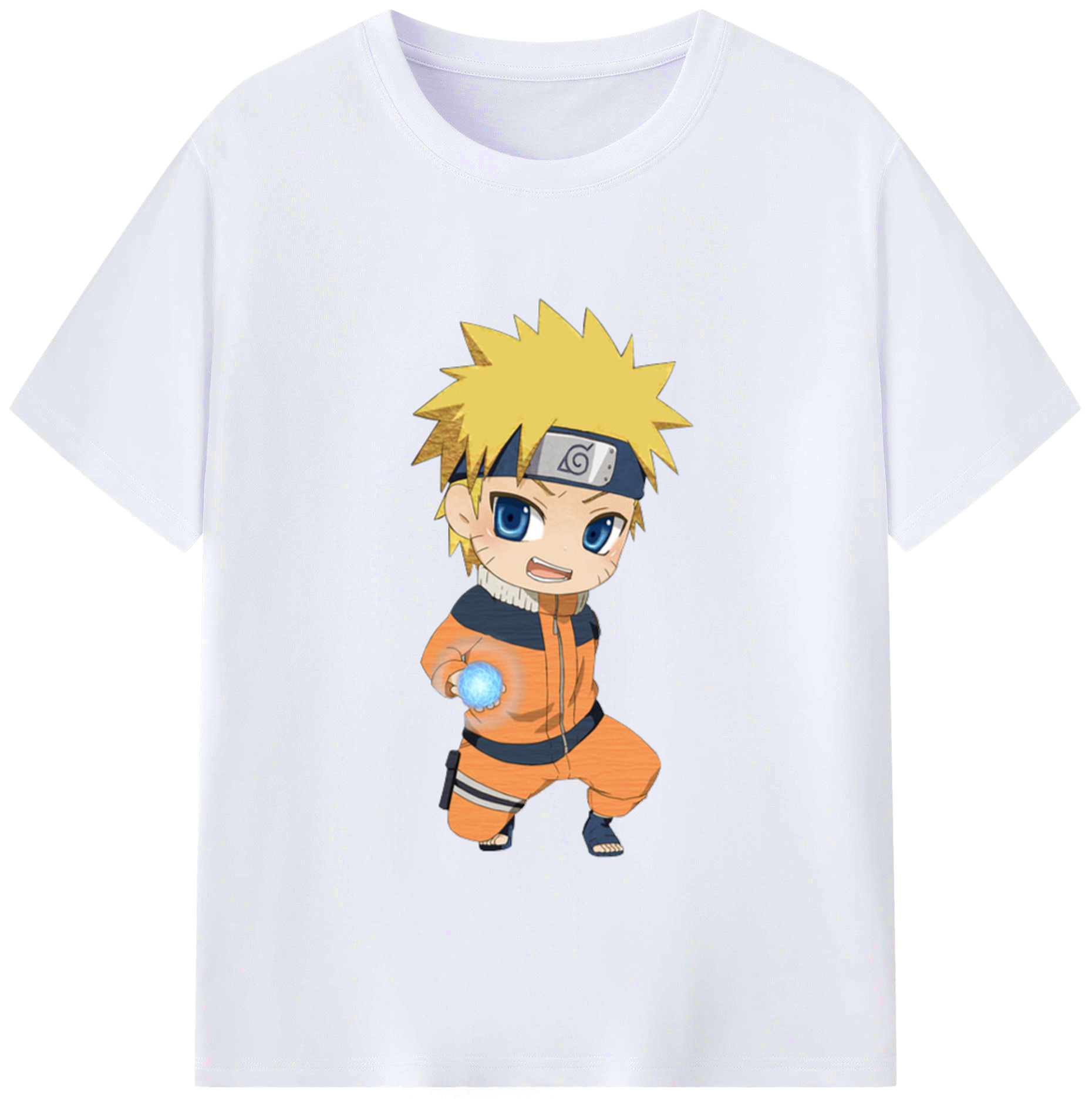 （画像用） NARUTO -ナルト- うずまき ナルト Uzumaki Naruto レディースカジュアルプリントTシャツ（綿100％）