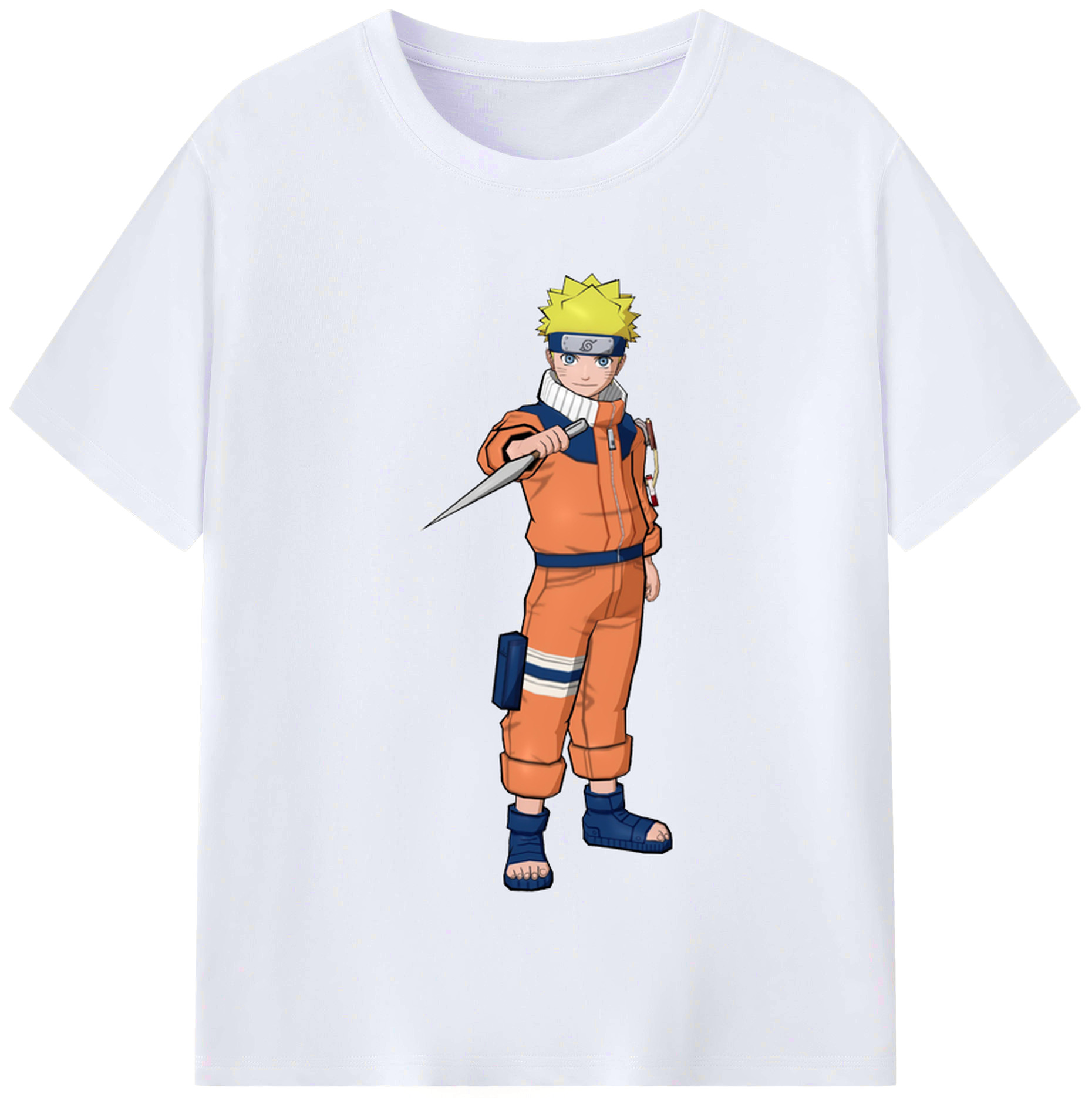 （画像用） NARUTO -ナルト- うずまき ナルト Uzumaki Naruto レディースカジュアルプリントTシャツ（綿100％）