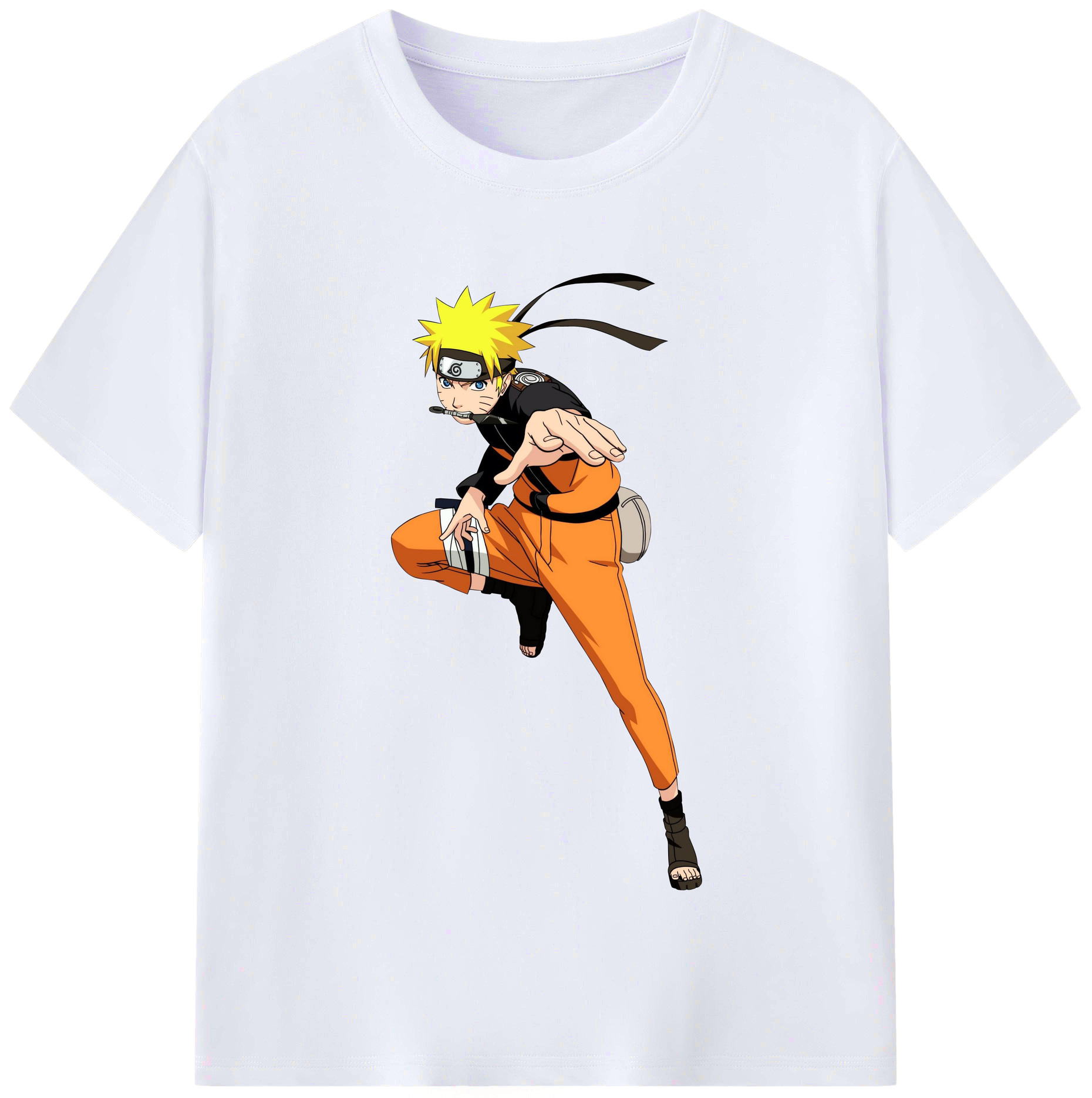 （画像用） NARUTO -ナルト- うずまき ナルト Uzumaki Naruto レディースカジュアルプリントTシャツ（綿100％）