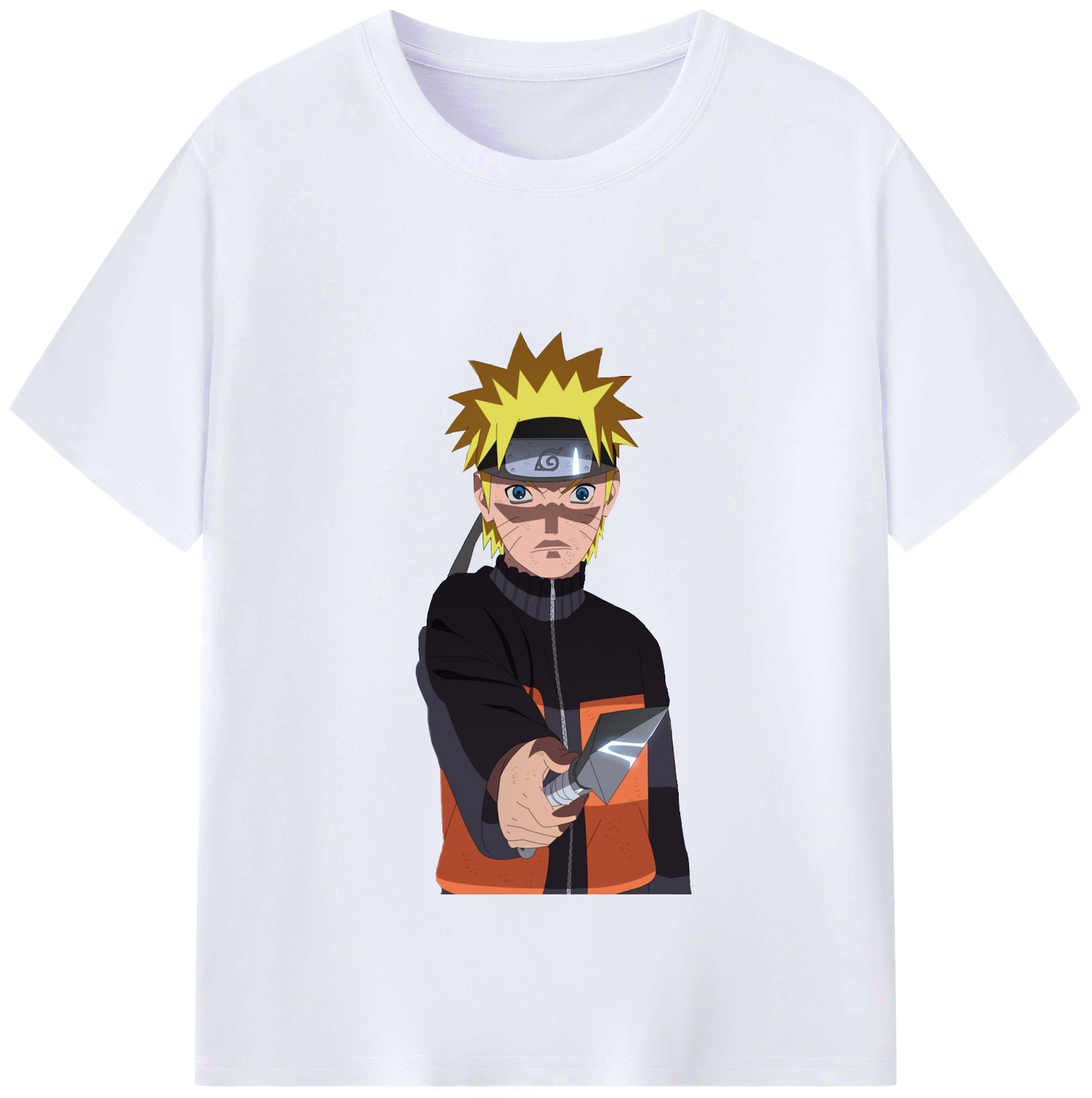 （画像用） NARUTO -ナルト- うずまき ナルト Uzumaki Naruto レディースカジュアルプリントTシャツ（綿100％）