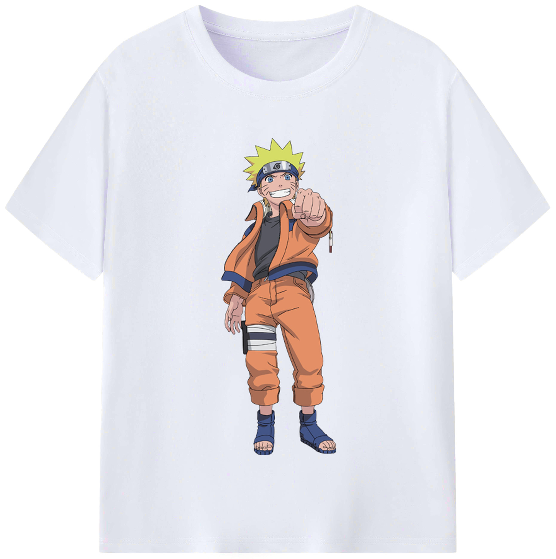 （画像用） NARUTO -ナルト- うずまき ナルト Uzumaki Naruto レディースカジュアルプリントTシャツ（綿100％）