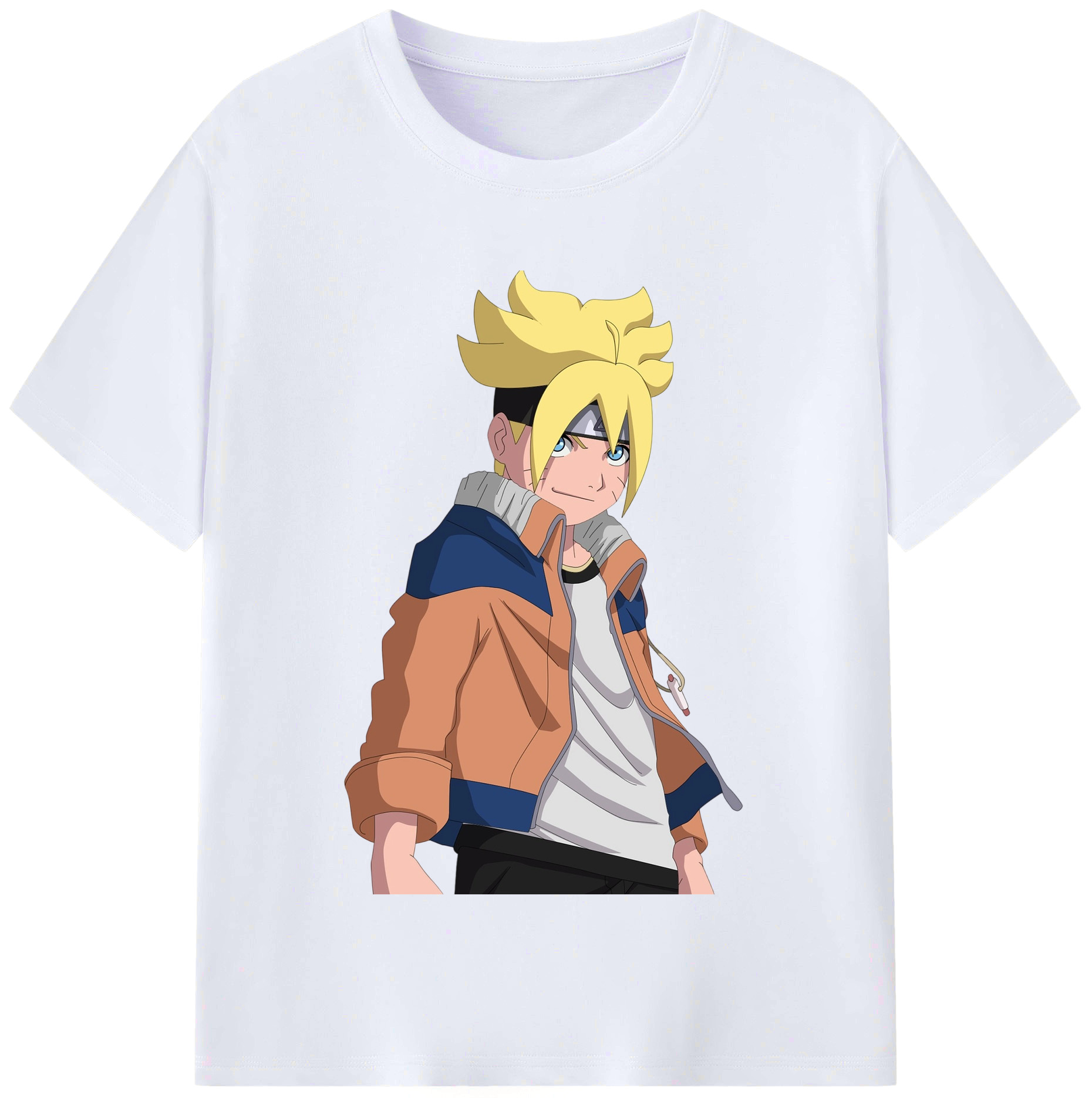 （画像用） NARUTO -ナルト- うずまき ナルト Uzumaki Naruto レディースカジュアルプリントTシャツ（綿100％）