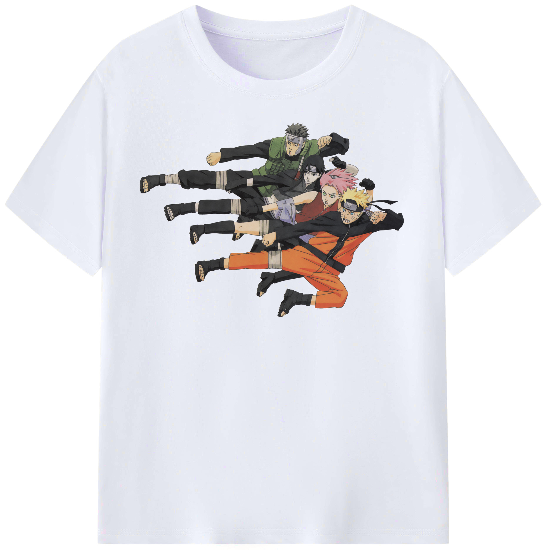 （画像用） NARUTO -ナルト- うずまき ナルト Uzumaki Naruto レディースカジュアルプリントTシャツ（綿100％）
