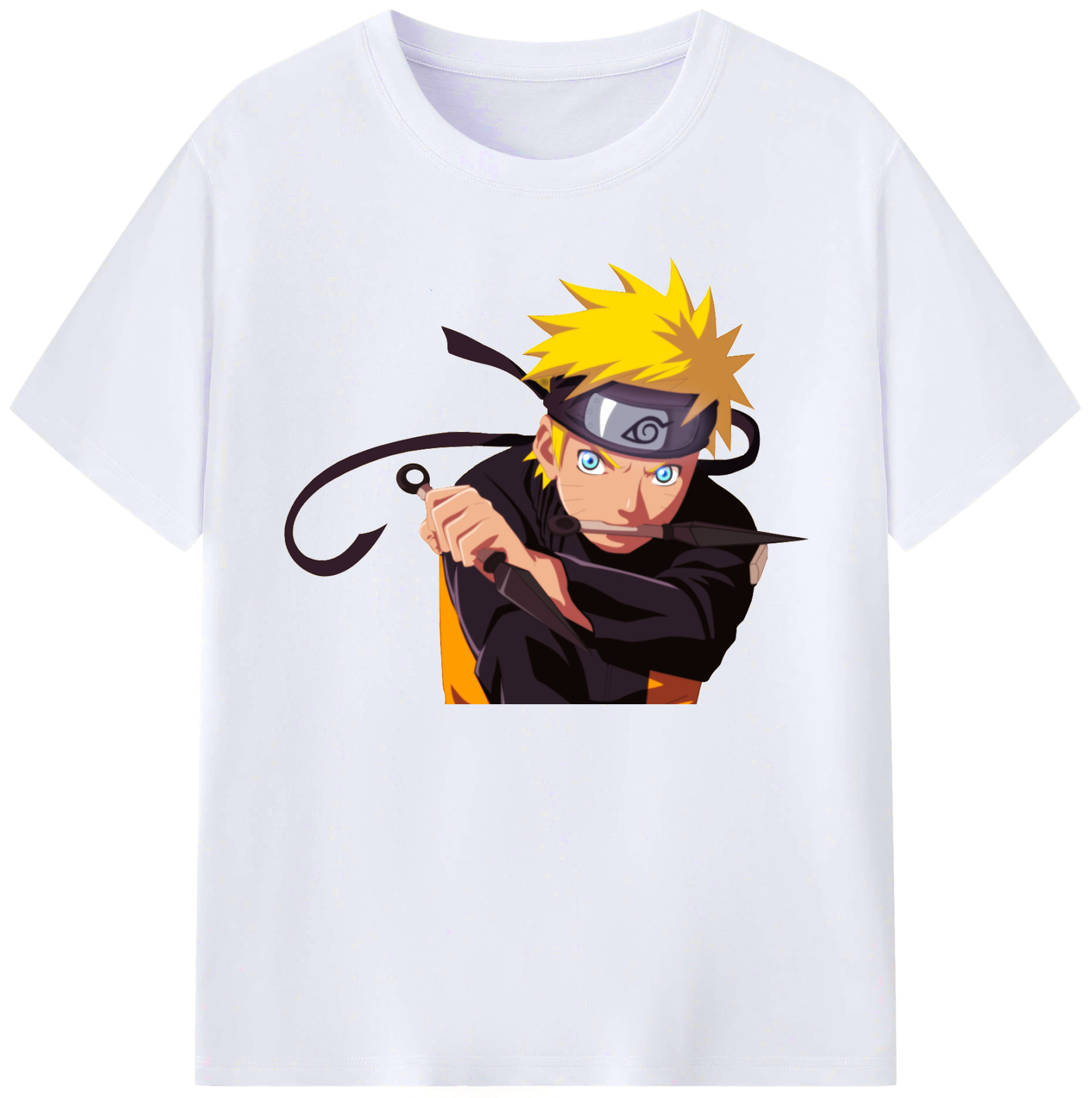 （画像用） NARUTO -ナルト- うずまき ナルト Uzumaki Naruto レディースカジュアルプリントTシャツ（綿100％）