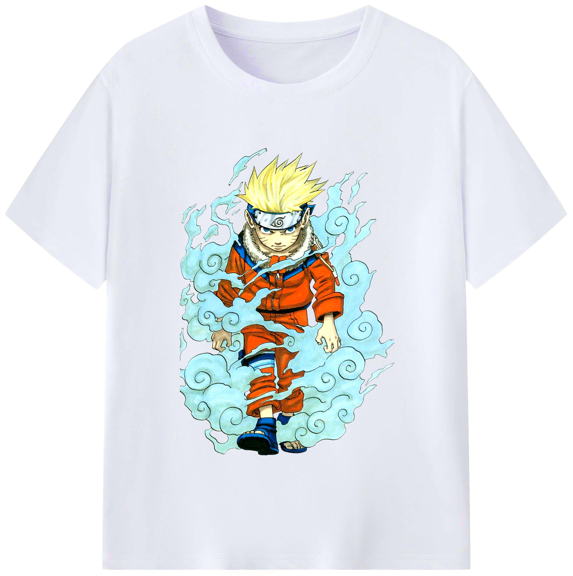 （画像用） NARUTO -ナルト- うずまき ナルト Uzumaki Naruto レディースカジュアルプリントTシャツ（綿100％）
