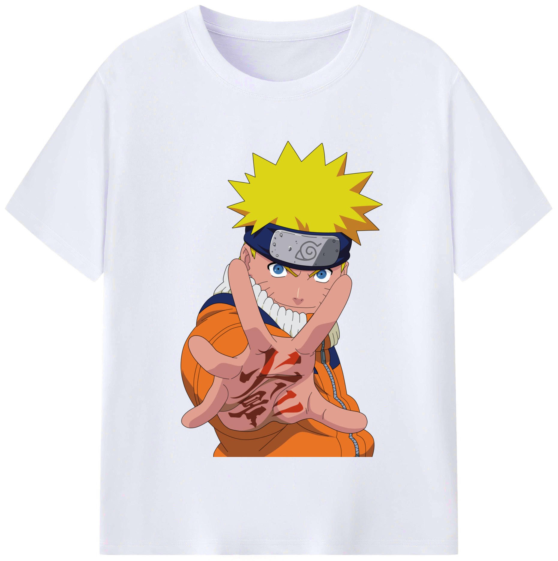 （画像用） NARUTO -ナルト- うずまき ナルト Uzumaki Naruto レディースカジュアルプリントTシャツ（綿100％）