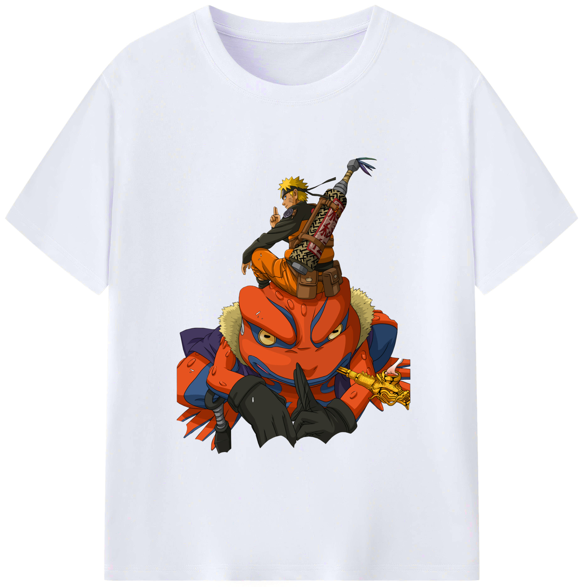 （画像用） NARUTO -ナルト- うずまき ナルト Uzumaki Naruto レディースカジュアルプリントTシャツ（綿100％）