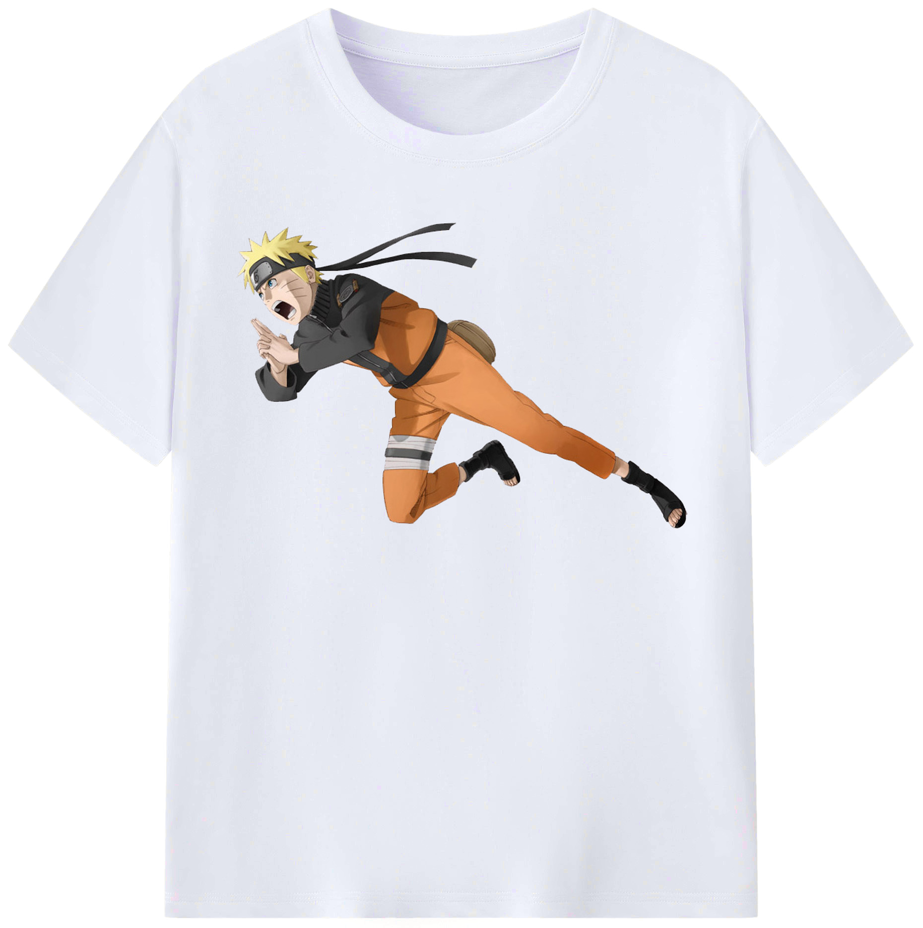 （画像用） NARUTO -ナルト- うずまき ナルト Uzumaki Naruto レディースカジュアルプリントTシャツ（綿100％）