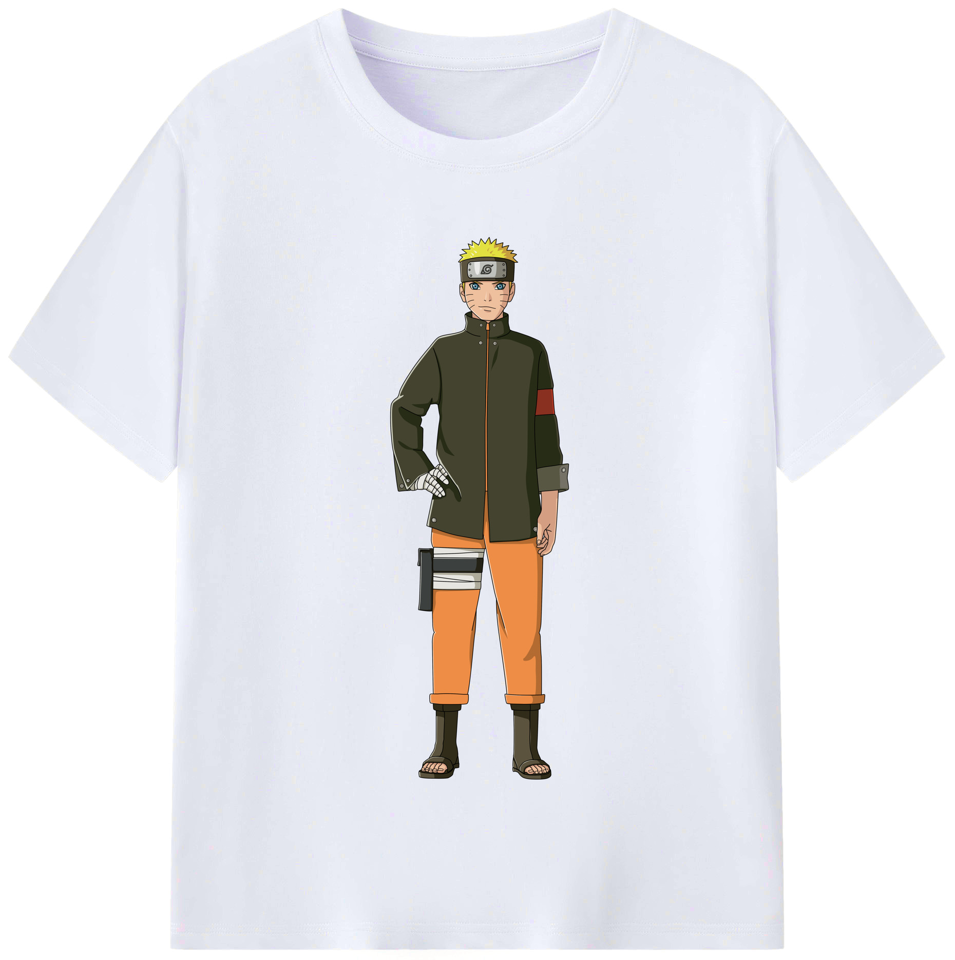 （画像用） NARUTO -ナルト- うずまき ナルト Uzumaki Naruto レディースカジュアルプリントTシャツ（綿100％）