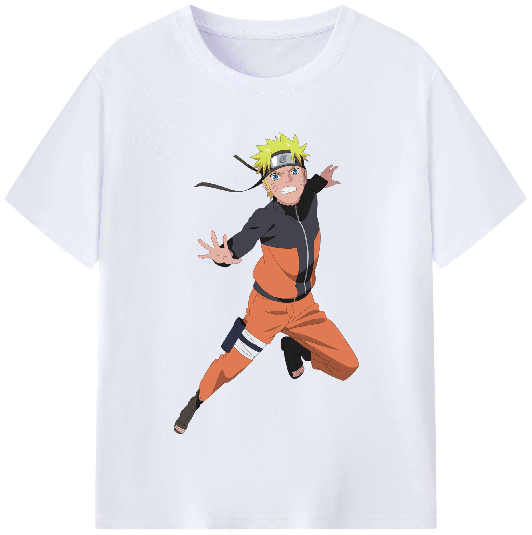 （画像用） NARUTO -ナルト- うずまき ナルト Uzumaki Naruto レディースカジュアルプリントTシャツ（綿100％）