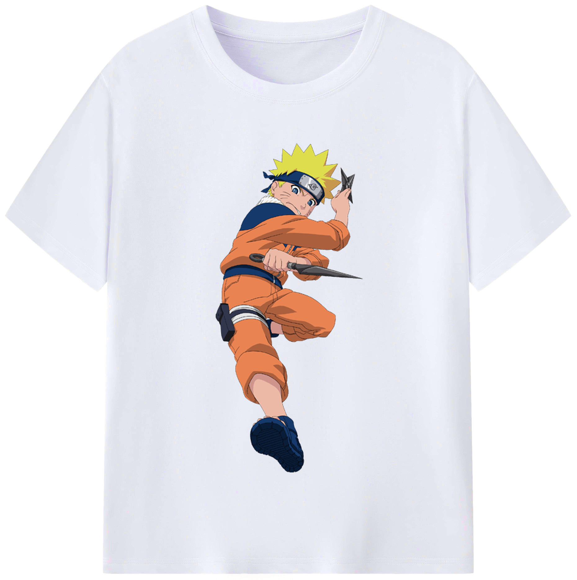 （画像用） NARUTO -ナルト- うずまき ナルト Uzumaki Naruto レディースカジュアルプリントTシャツ（綿100％）