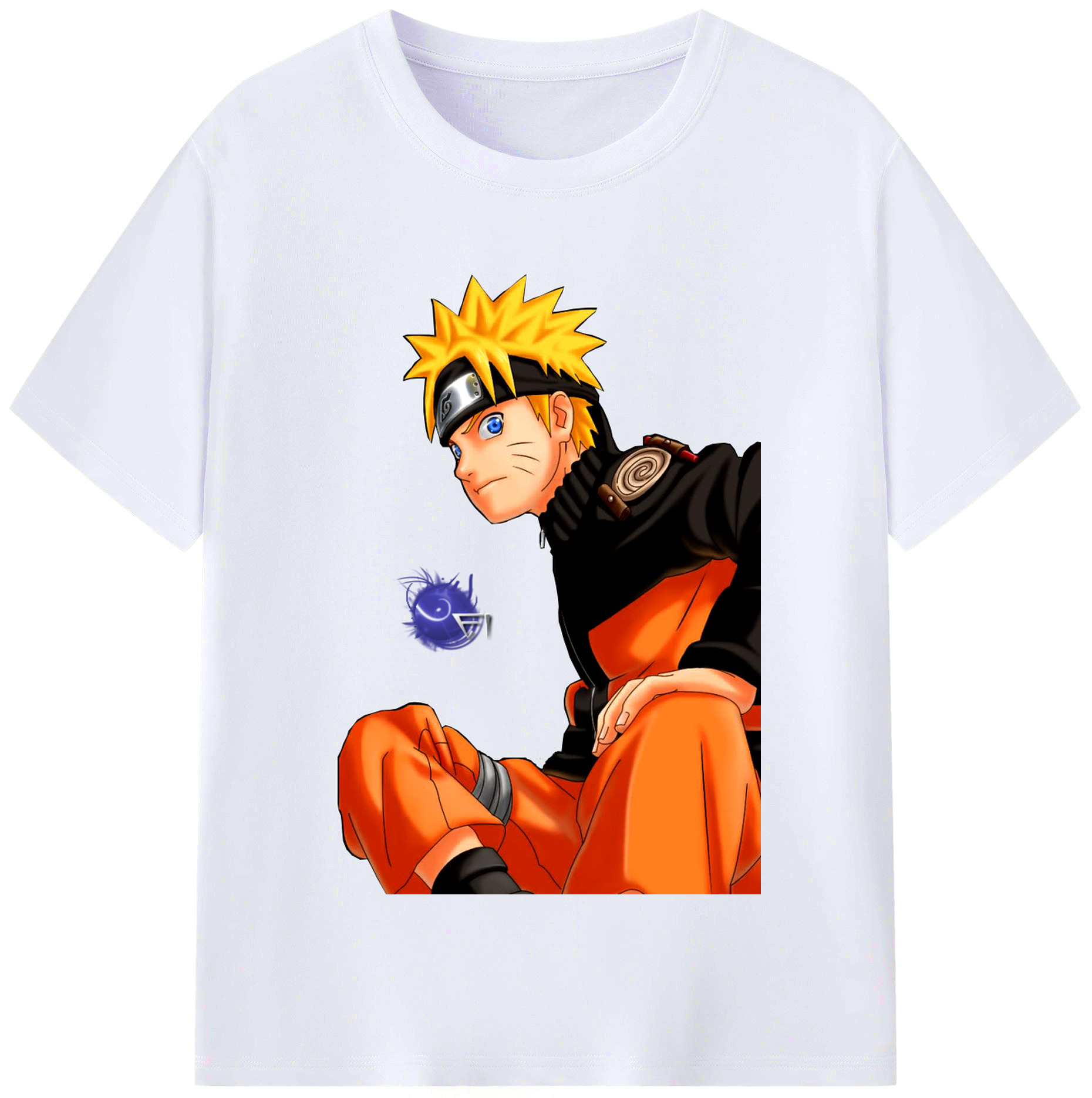 （画像用） NARUTO -ナルト- うずまき ナルト Uzumaki Naruto レディースカジュアルプリントTシャツ（綿100％）
