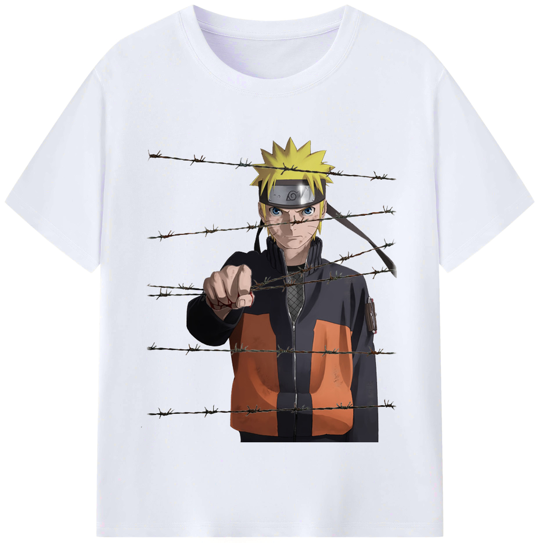 （画像用） NARUTO -ナルト- うずまき ナルト Uzumaki Naruto レディースカジュアルプリントTシャツ（綿100％）