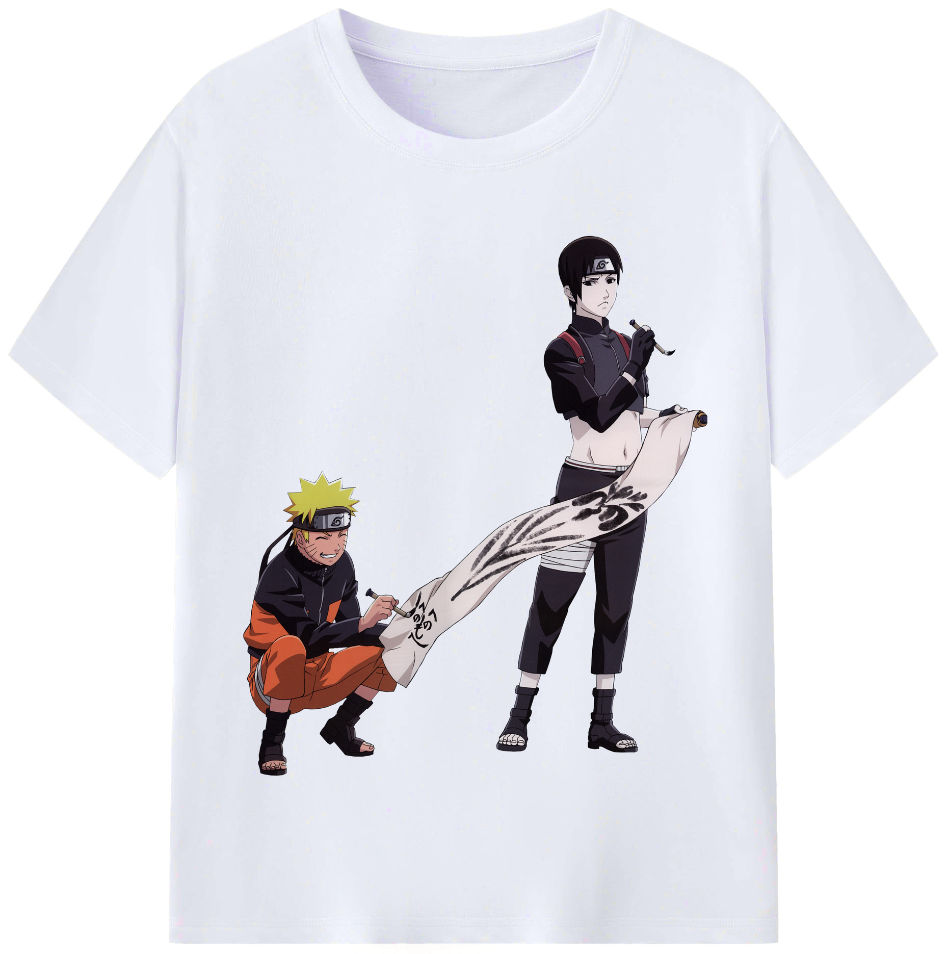 （画像用） NARUTO -ナルト- うずまき ナルト Uzumaki Naruto レディースカジュアルプリントTシャツ（綿100％）