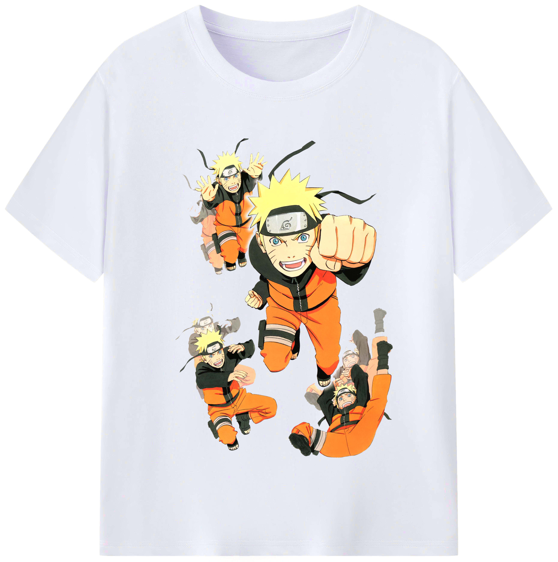（画像用） NARUTO -ナルト- うずまき ナルト Uzumaki Naruto レディースカジュアルプリントTシャツ（綿100％）