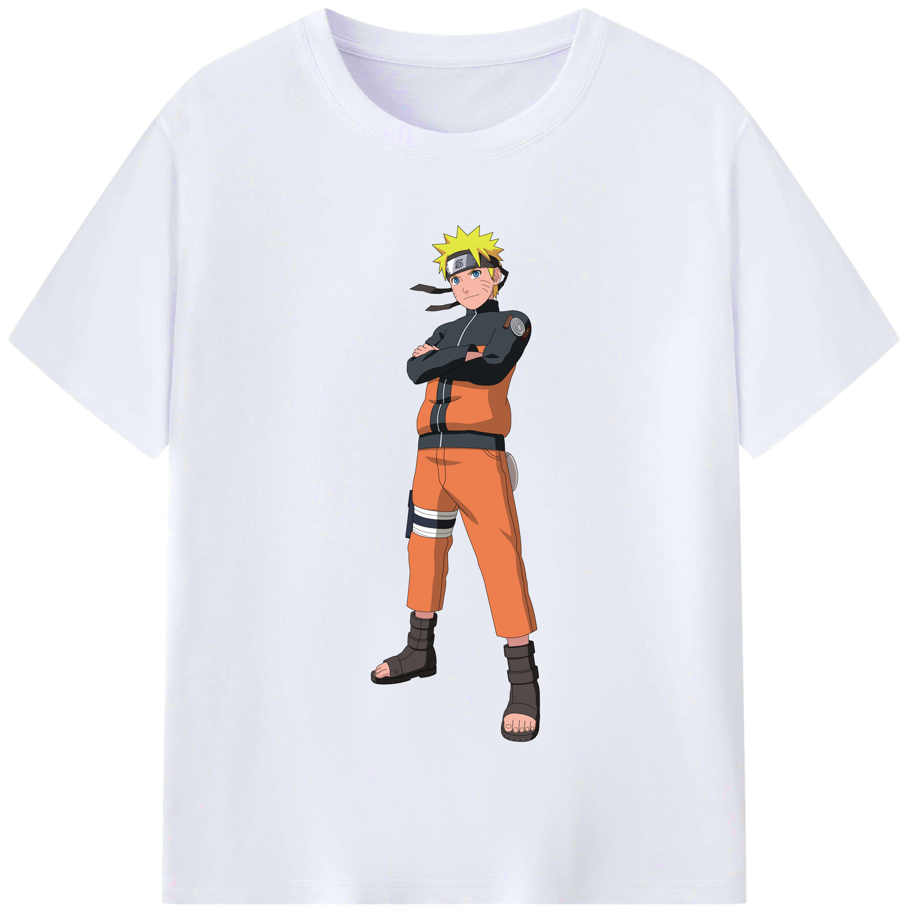 （画像用） NARUTO -ナルト- うずまき ナルト Uzumaki Naruto レディースカジュアルプリントTシャツ（綿100％）
