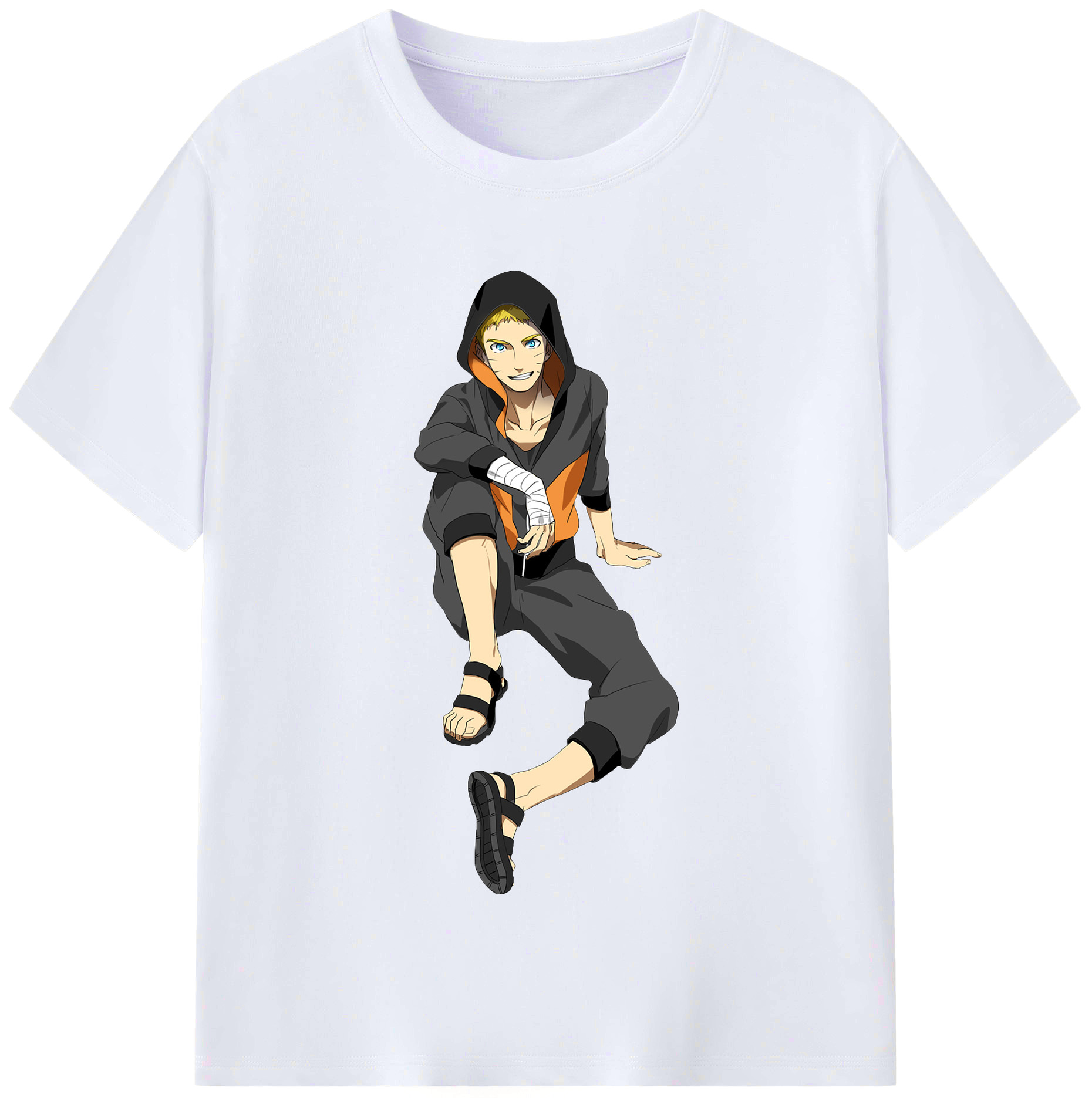 （画像用） NARUTO -ナルト- うずまき ナルト Uzumaki Naruto レディースカジュアルプリントTシャツ（綿100％）