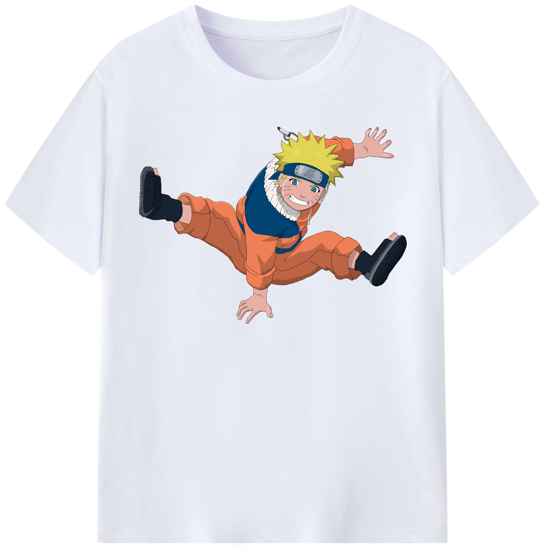 （画像用） NARUTO -ナルト- うずまき ナルト Uzumaki Naruto レディースカジュアルプリントTシャツ（綿100％）