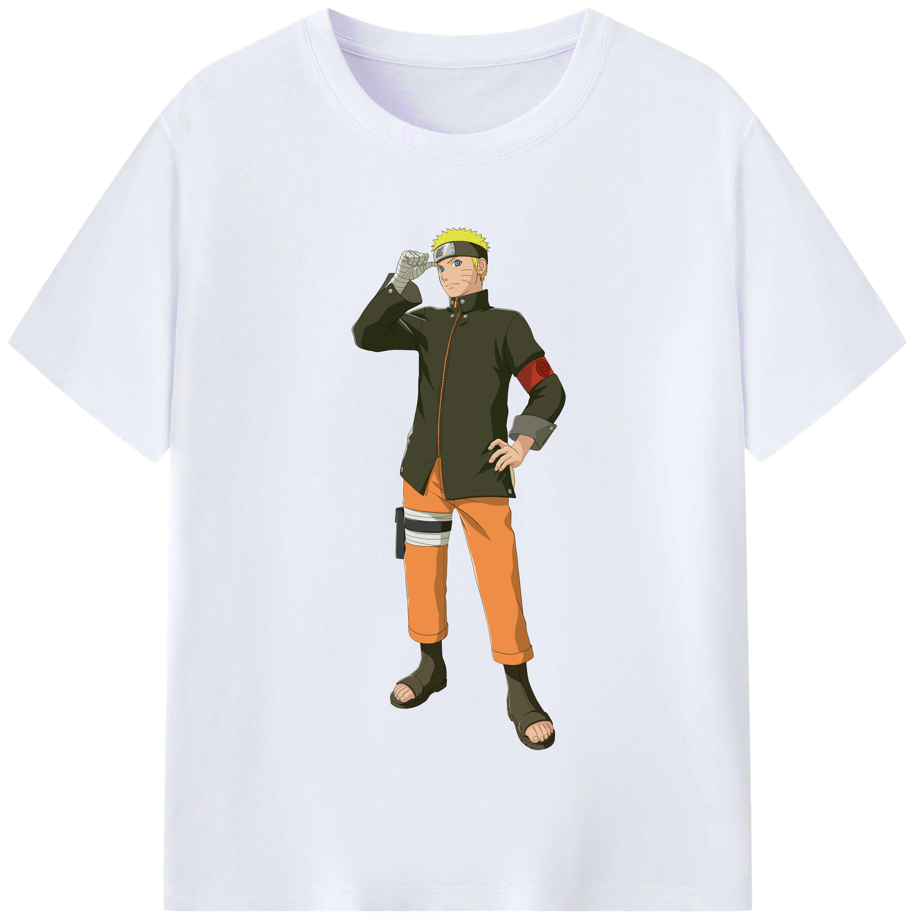 （画像用） NARUTO -ナルト- うずまき ナルト Uzumaki Naruto レディースカジュアルプリントTシャツ（綿100％）
