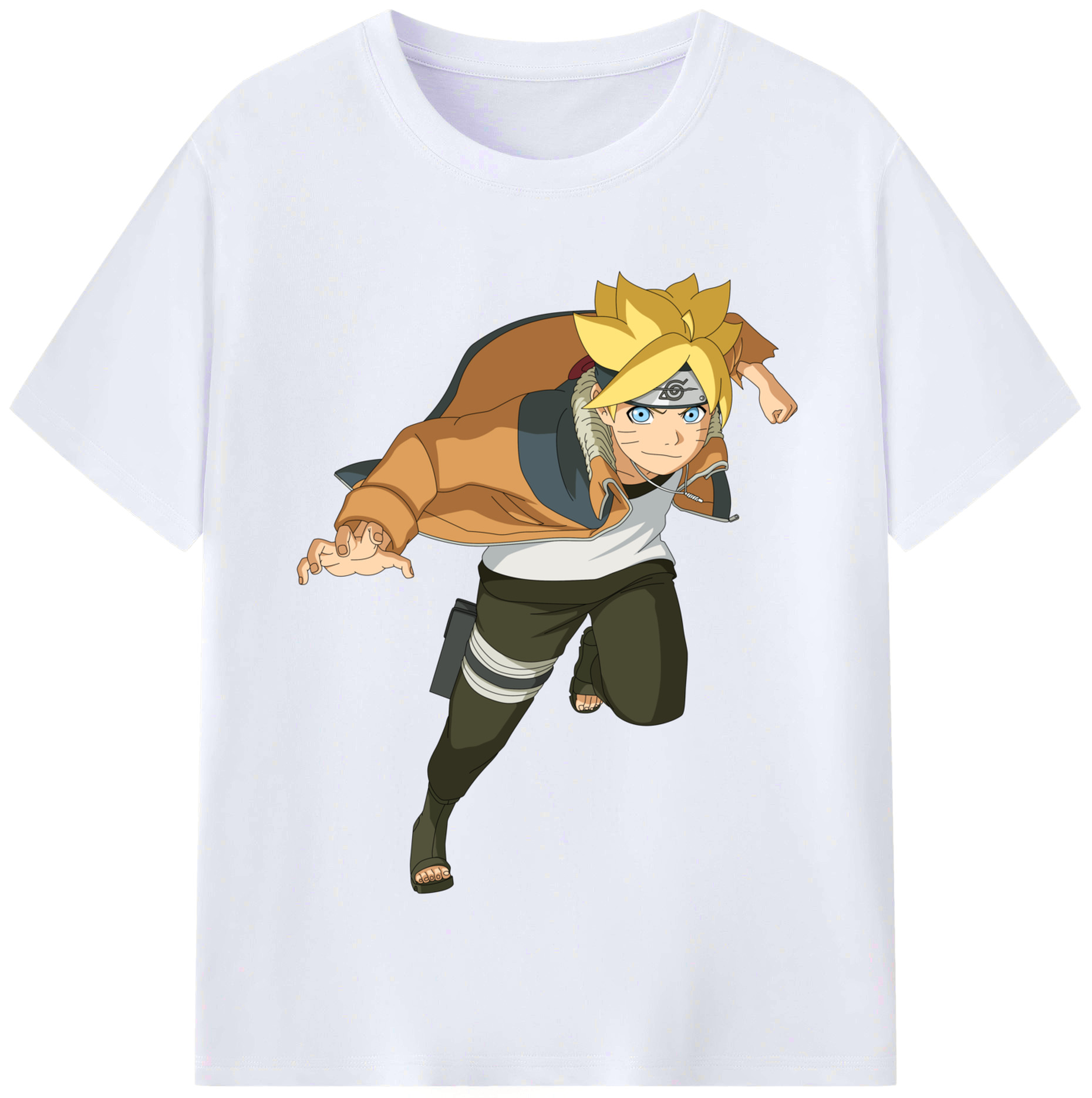 （画像用） NARUTO -ナルト- うずまき ナルト Uzumaki Naruto レディースカジュアルプリントTシャツ（綿100％）