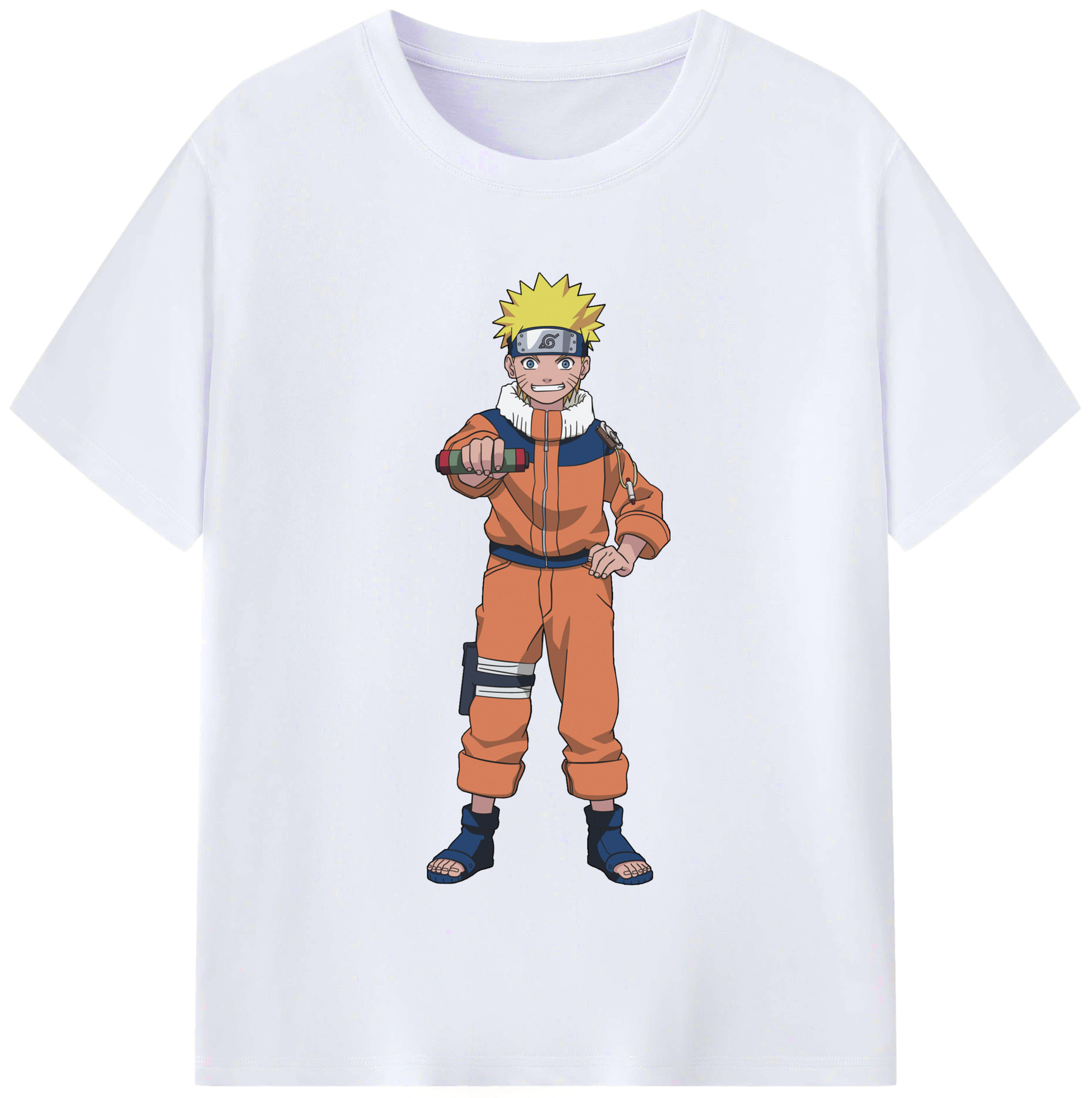 （画像用） NARUTO -ナルト- うずまき ナルト Uzumaki Naruto レディースカジュアルプリントTシャツ（綿100％）