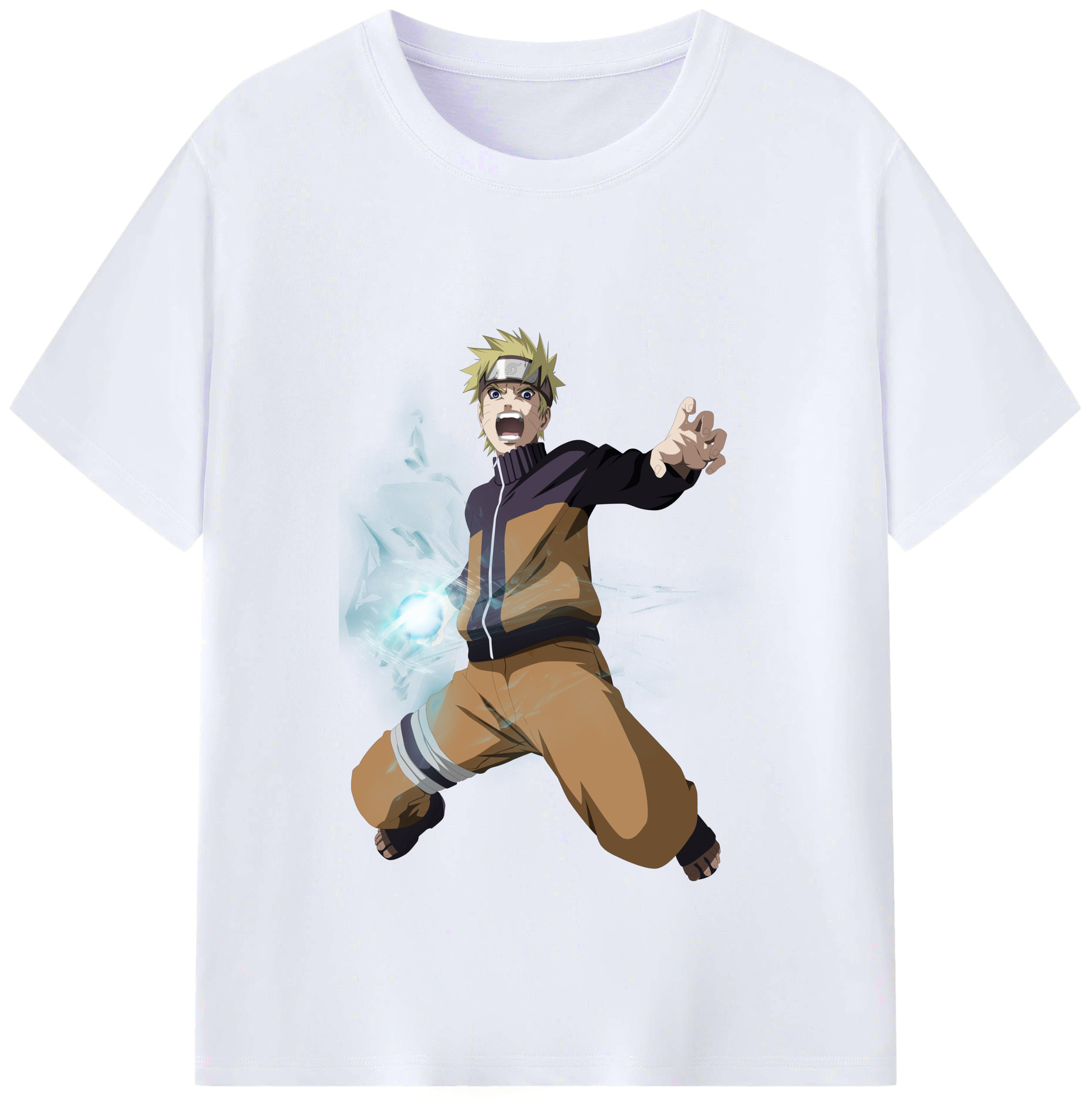 （画像用） NARUTO -ナルト- うずまき ナルト Uzumaki Naruto レディースカジュアルプリントTシャツ（綿100％）