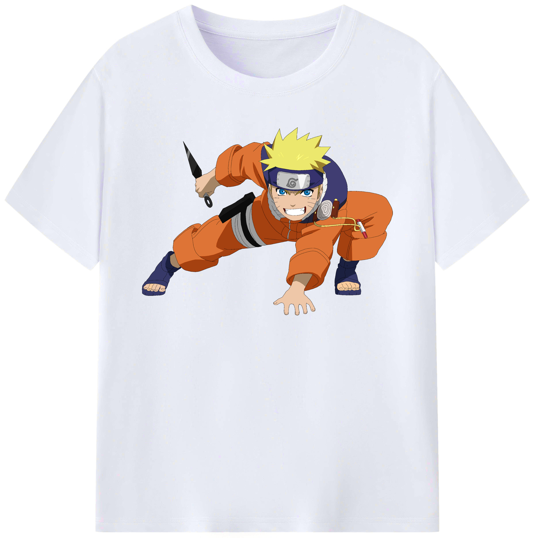 （画像用） NARUTO -ナルト- うずまき ナルト Uzumaki Naruto レディースカジュアルプリントTシャツ（綿100％）