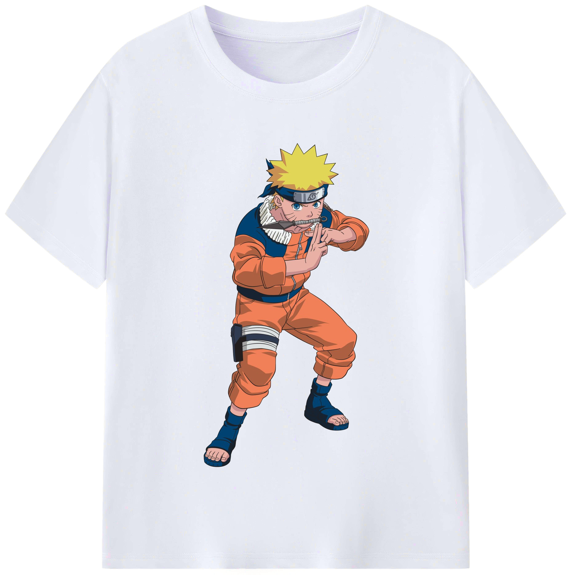 （画像用） NARUTO -ナルト- うずまき ナルト Uzumaki Naruto レディースカジュアルプリントTシャツ（綿100％）