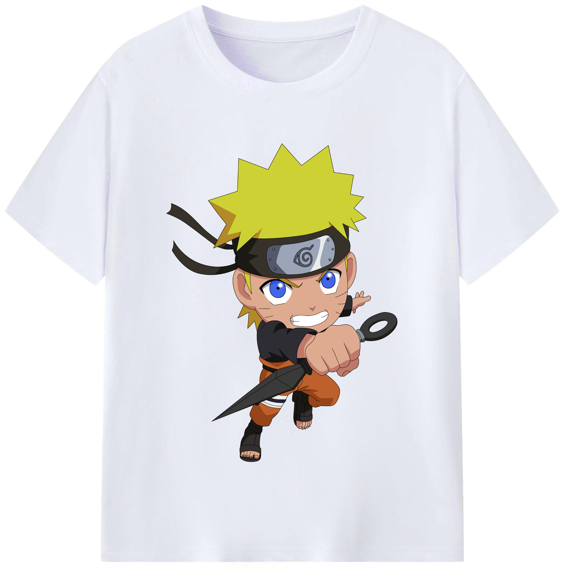 （画像用） NARUTO -ナルト- うずまき ナルト Uzumaki Naruto レディースカジュアルプリントTシャツ（綿100％）