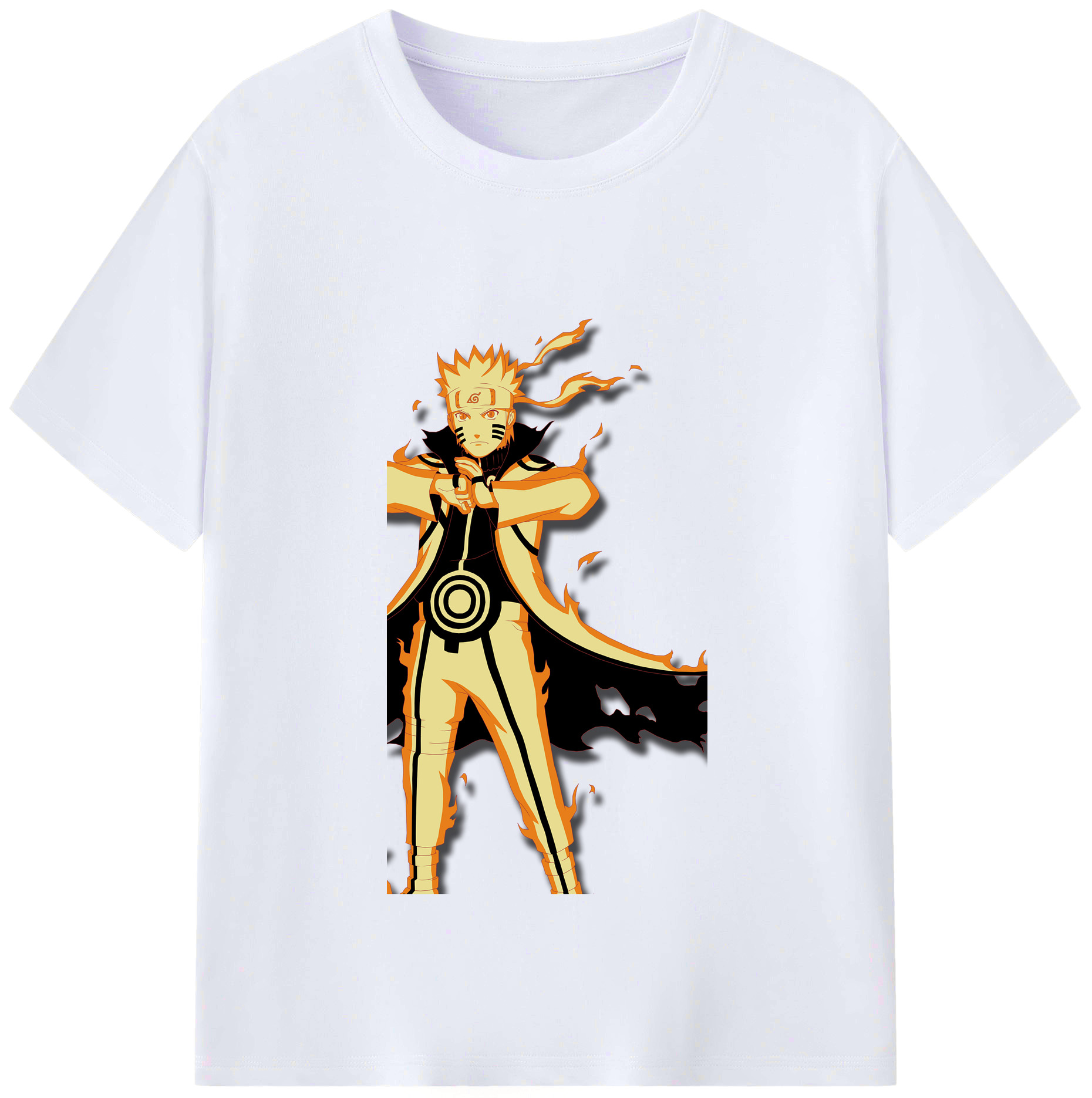 （画像用） NARUTO -ナルト- うずまき ナルト Uzumaki Naruto レディースカジュアルプリントTシャツ（綿100％）