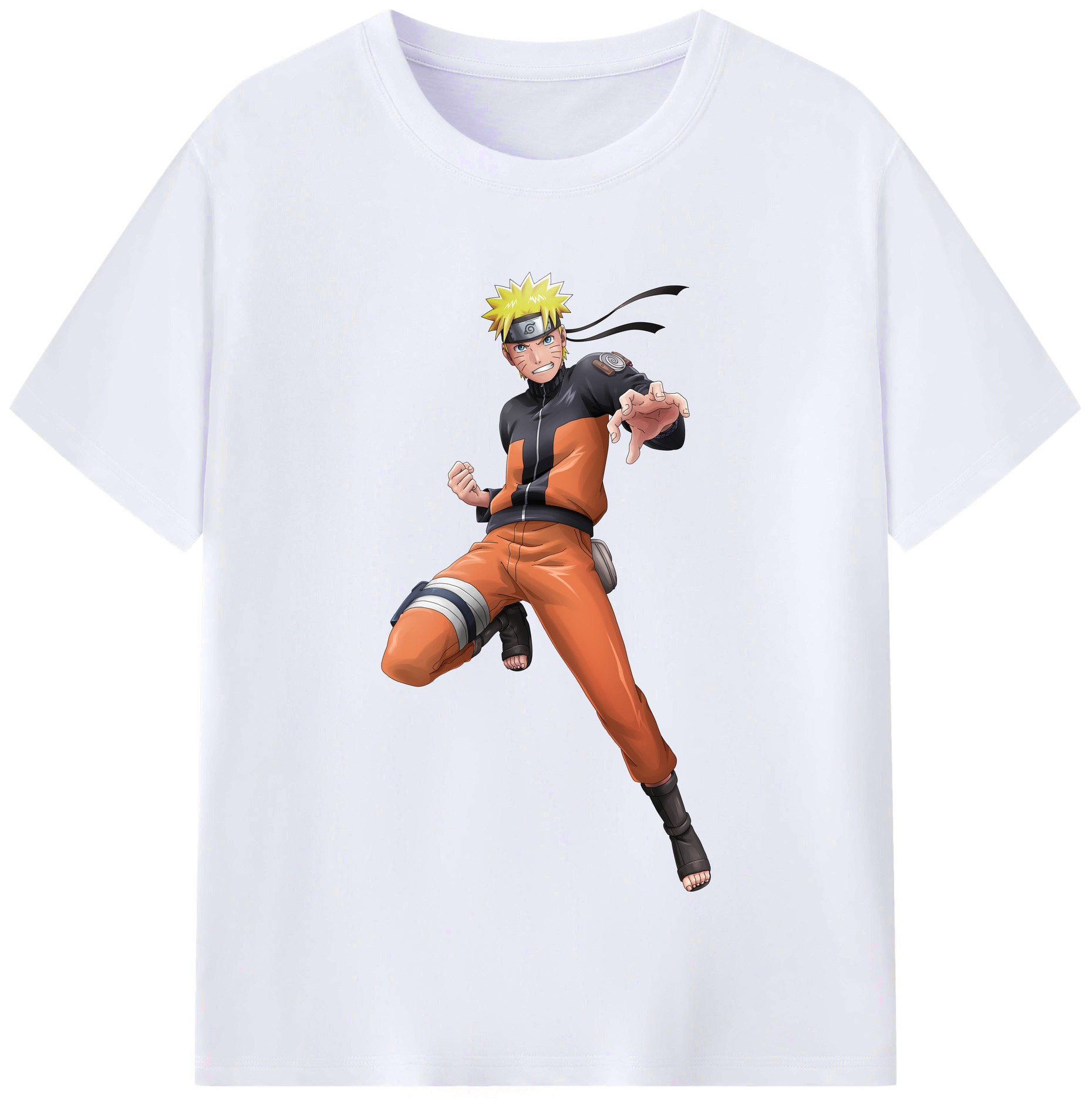 （画像用） NARUTO -ナルト- うずまき ナルト Uzumaki Naruto レディースカジュアルプリントTシャツ（綿100％）