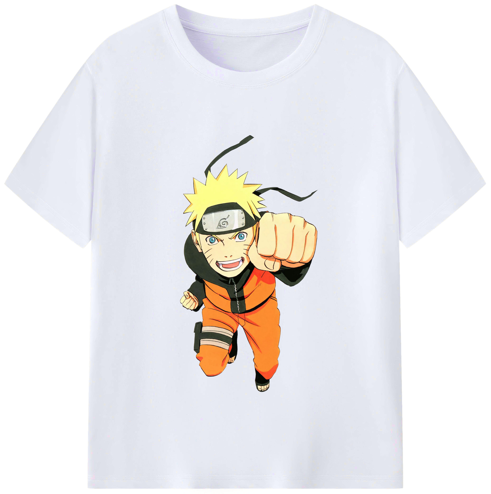 （画像用） NARUTO -ナルト- うずまき ナルト Uzumaki Naruto レディースカジュアルプリントTシャツ（綿100％）