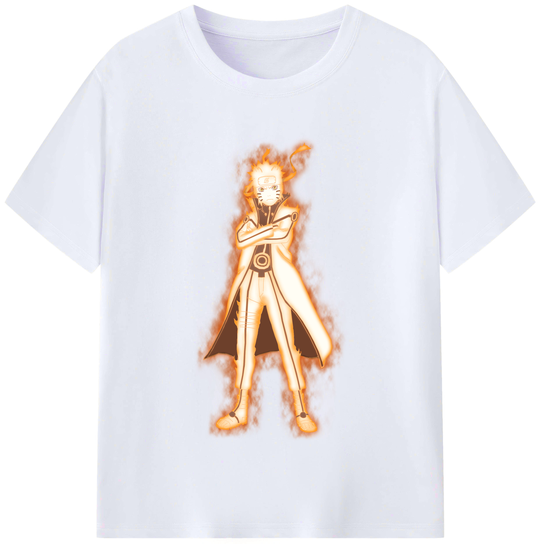 （画像用） NARUTO -ナルト- うずまき ナルト Uzumaki Naruto レディースカジュアルプリントTシャツ（綿100％）