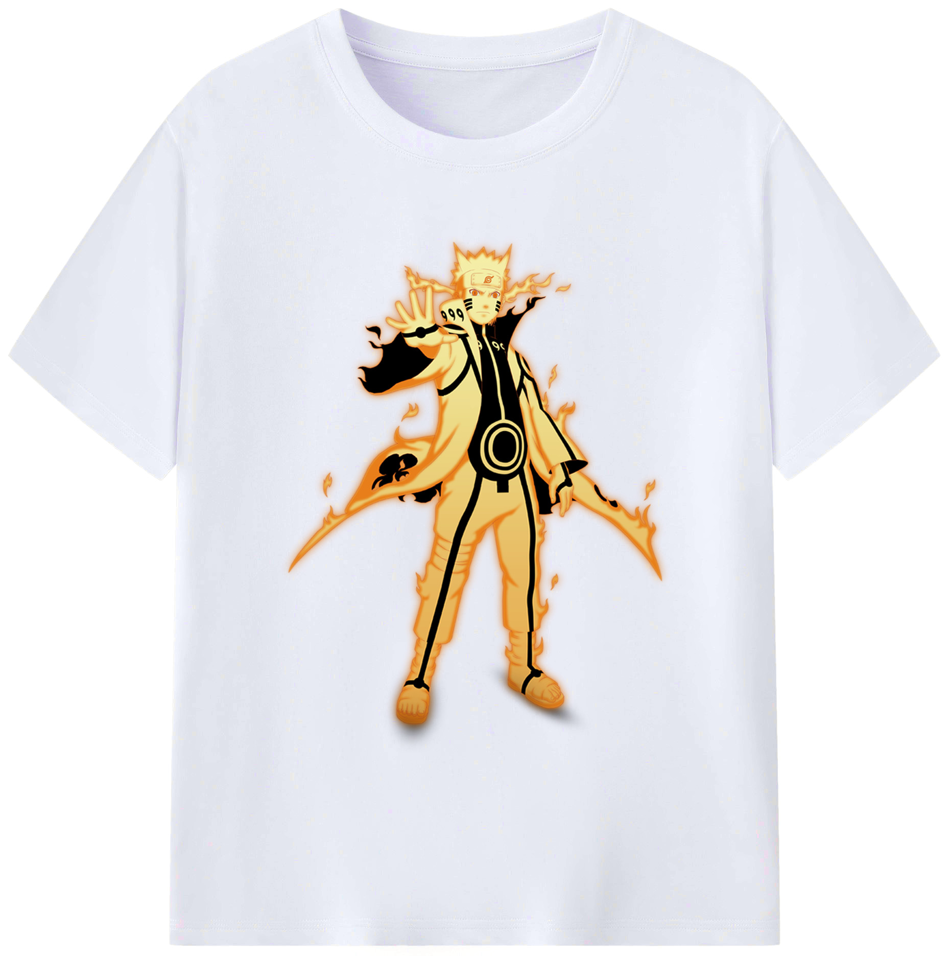 （画像用） NARUTO -ナルト- うずまき ナルト Uzumaki Naruto レディースカジュアルプリントTシャツ（綿100％）