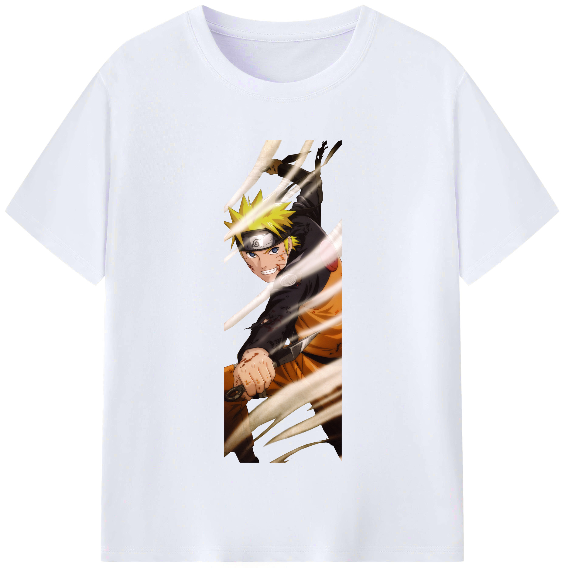 （画像用） NARUTO -ナルト- うずまき ナルト Uzumaki Naruto レディースカジュアルプリントTシャツ（綿100％）
